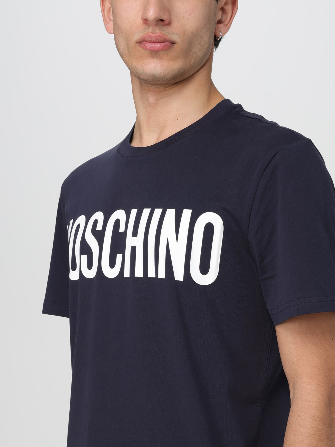 MOSCHINO COUTURE T恤: T恤 男士 Moschino Couture, 蓝色 - Img 3