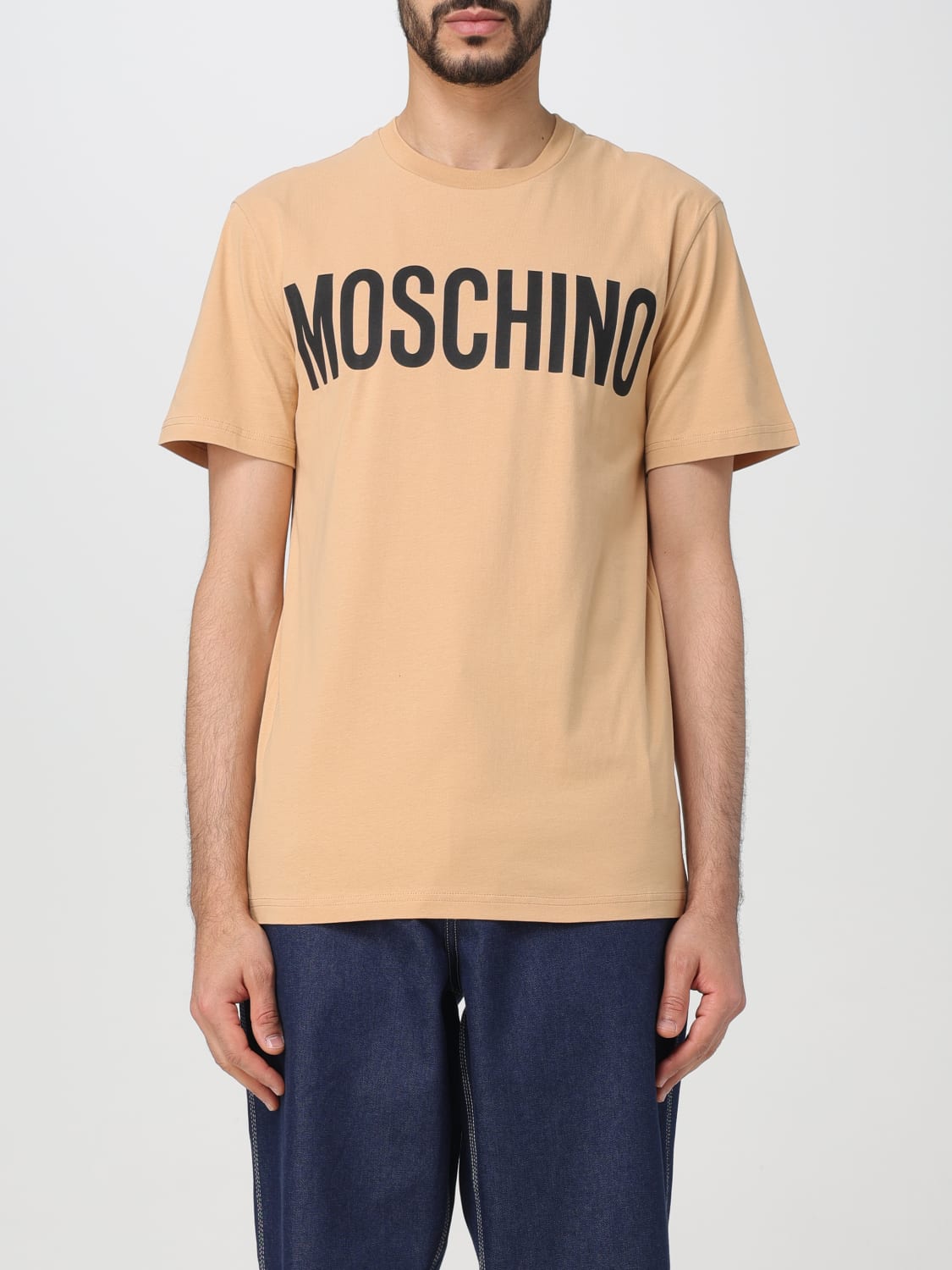 MOSCHINO COUTURE Tシャツ: Tシャツ メンズ Moschino Couture, ベージュ - Img 1