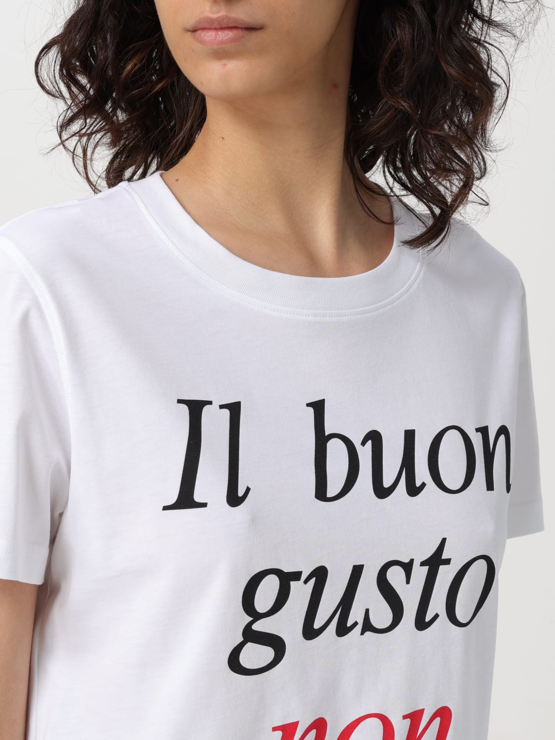 MOSCHINO COUTURE T-SHIRT: T-shirt woman Moschino Couture, White - Img 3