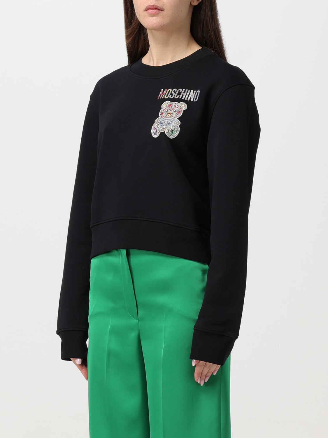 MOSCHINO COUTURE SWEAT-SHIRT: T-shirt femme Moschino Couture, Noir - Img 3