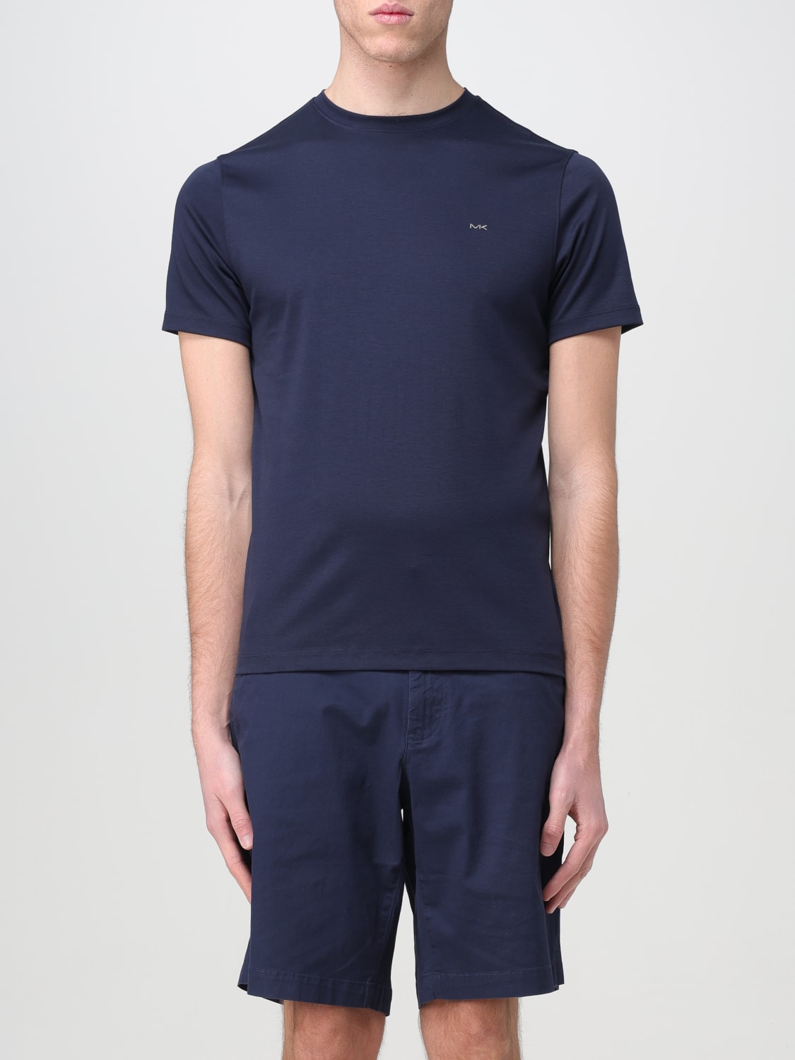 MICHAEL KORS T-SHIRT: T-shirt Michael Kors in jersey di cotone , Blue - Img 1
