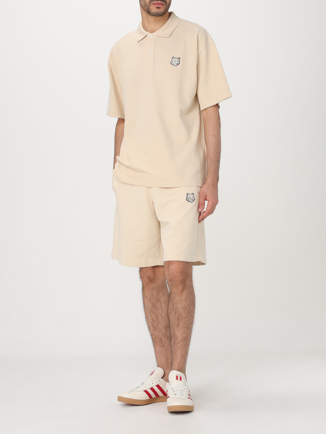 MAISON KITSUNÉ POLO: T-shirt homme Maison KitsunÉ, Crème - Img 2