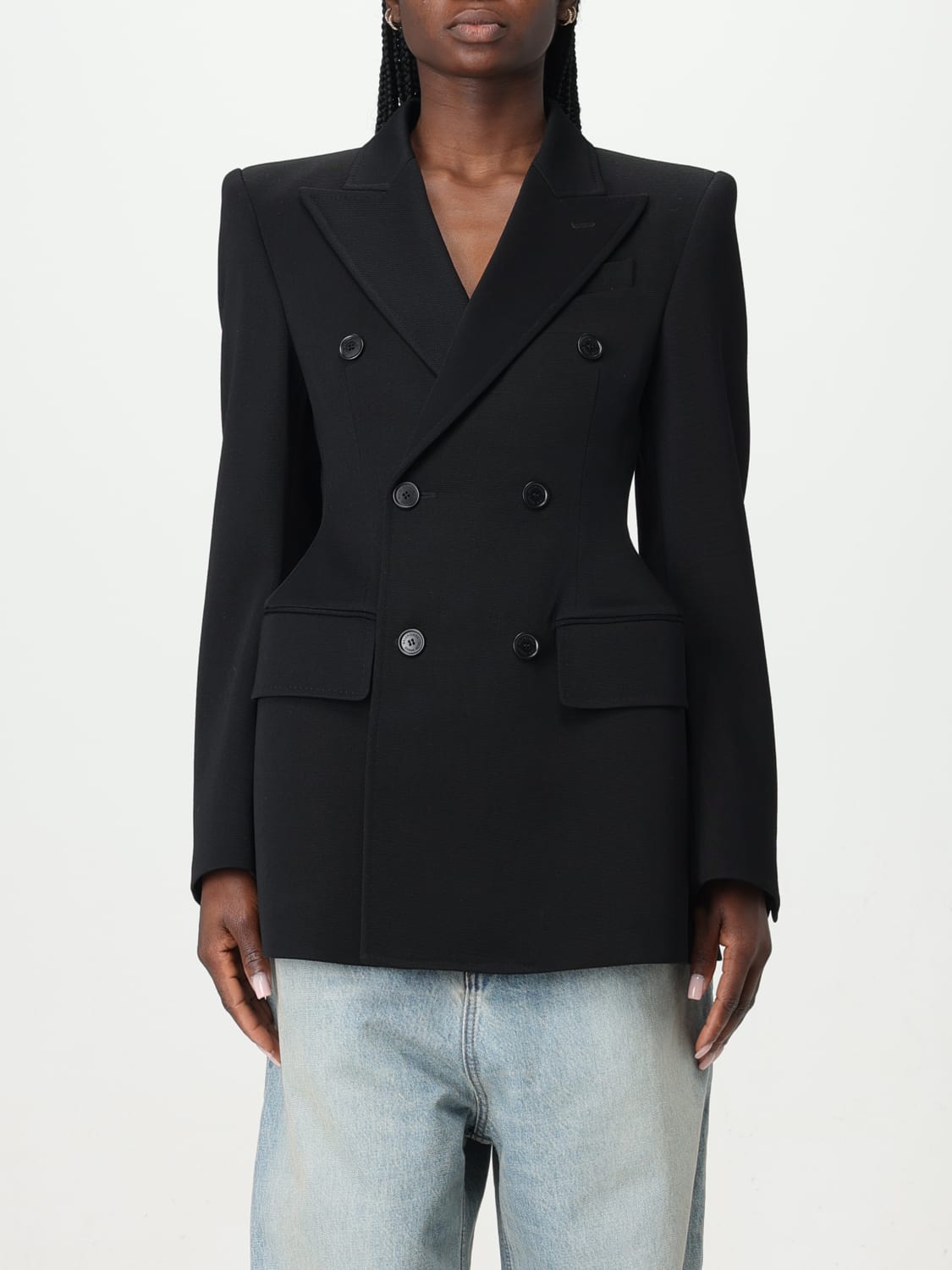 BALENCIAGA AMERICANA: Chaqueta mujer Balenciaga, Negro - Img 1