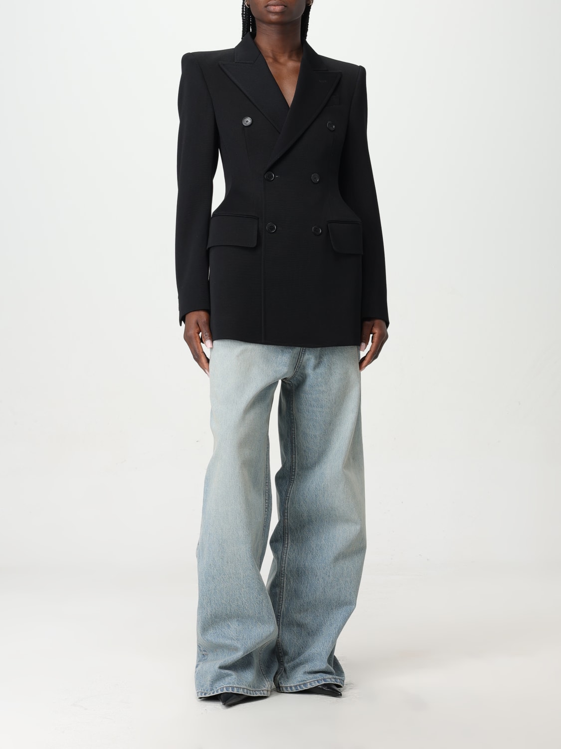 BALENCIAGA BLAZER: Jacket woman Balenciaga, Black - Img 2