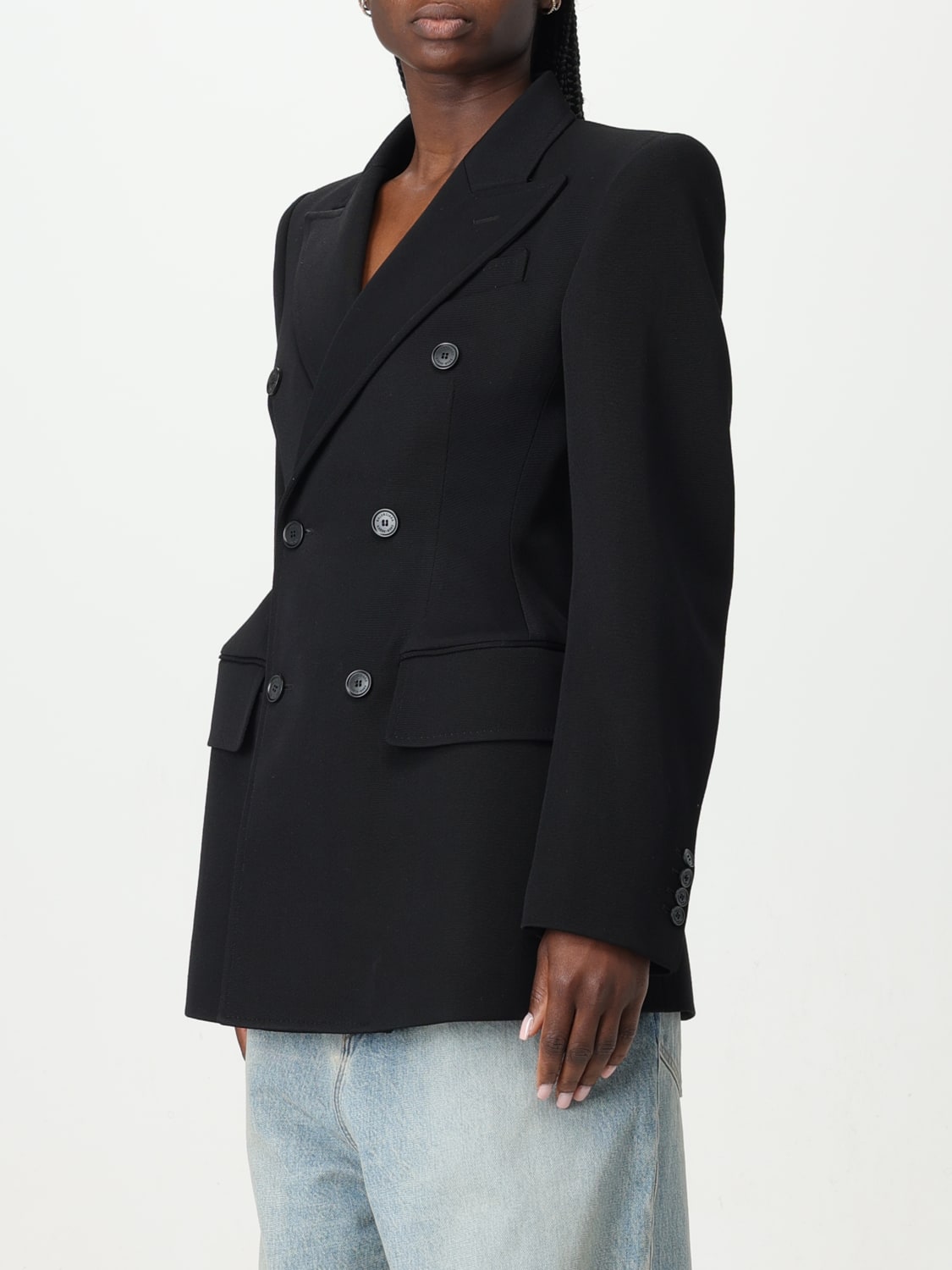 BALENCIAGA BLAZER: Jacket woman Balenciaga, Black - Img 4