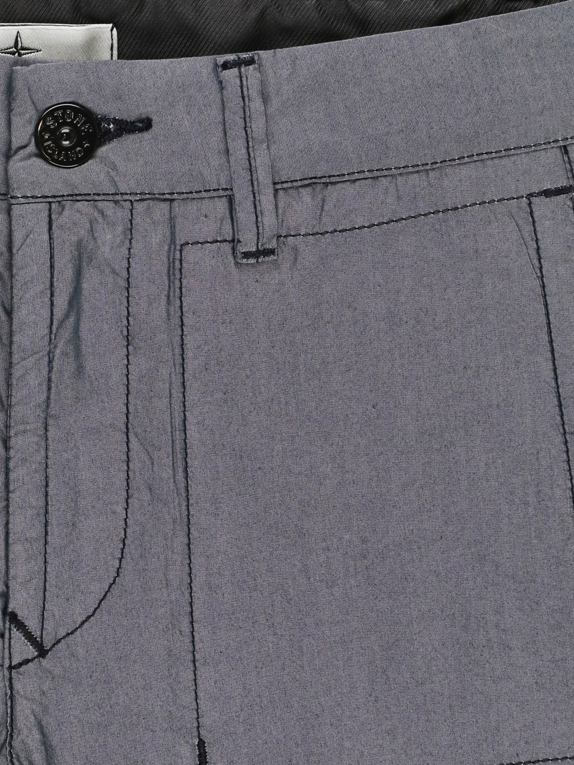 STONE ISLAND JUNIOR PANTALONES CORTOS: Pantalón corto niños Stone Island Junior, Gris - Img 3