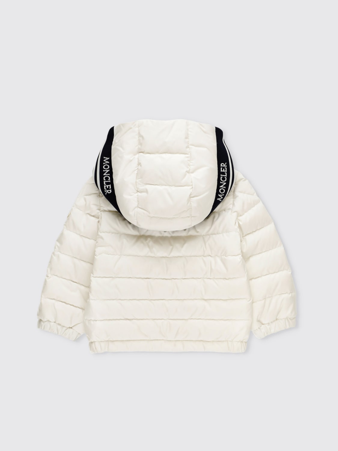 MONCLER GIACCA: Piumino imbottito Moncler, Bianco - Img 2