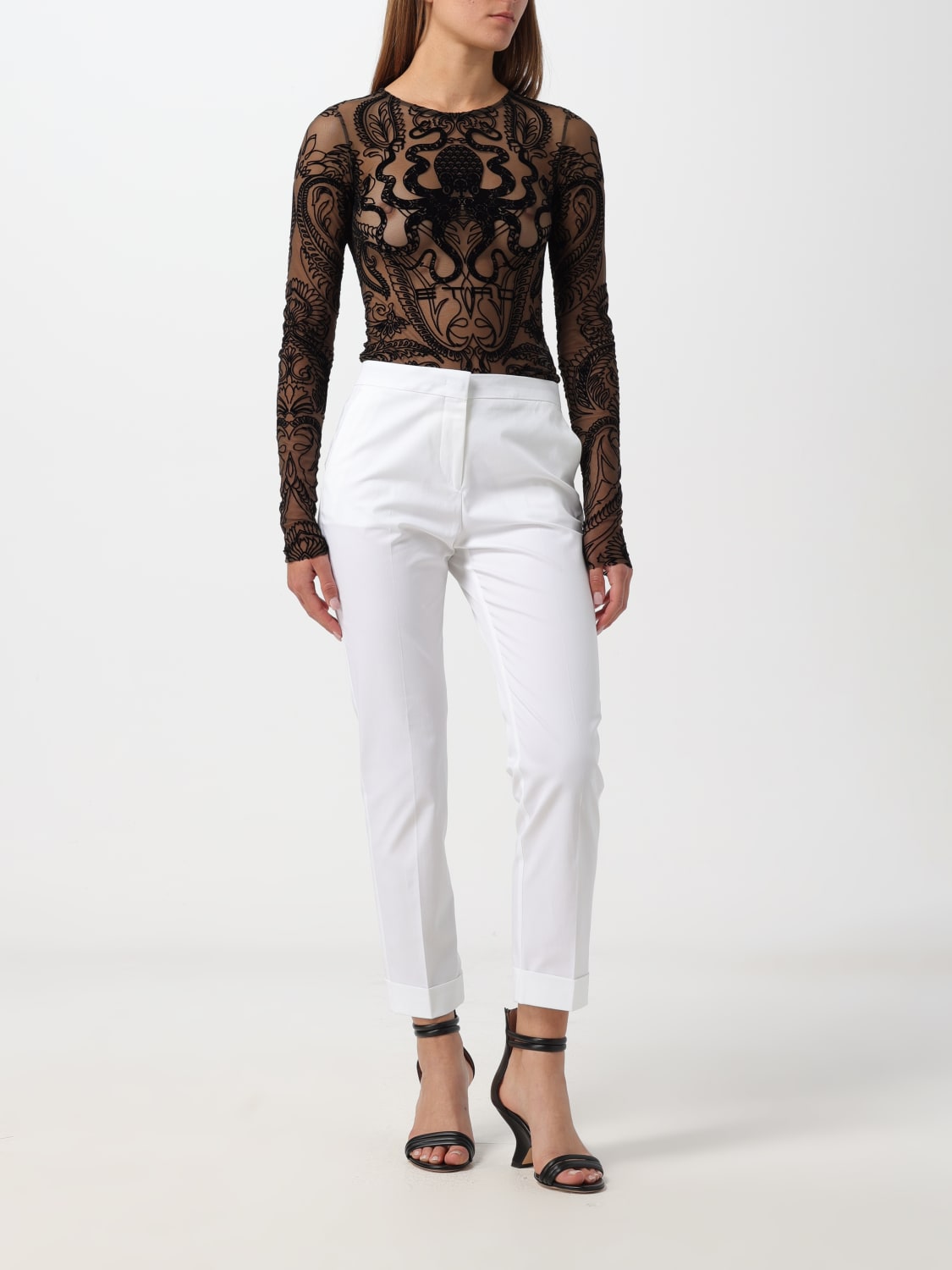 ETRO PANTS: Pants woman Etro, White - Img 2