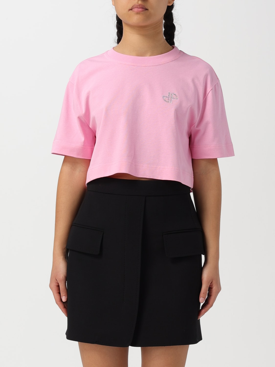 Tシャツ・カットソー PATOU Woman T-Shirt Pink JE1169990 455P Patou Outlet: T-shirt woman - Pink | Patou t-shirt JE1169990