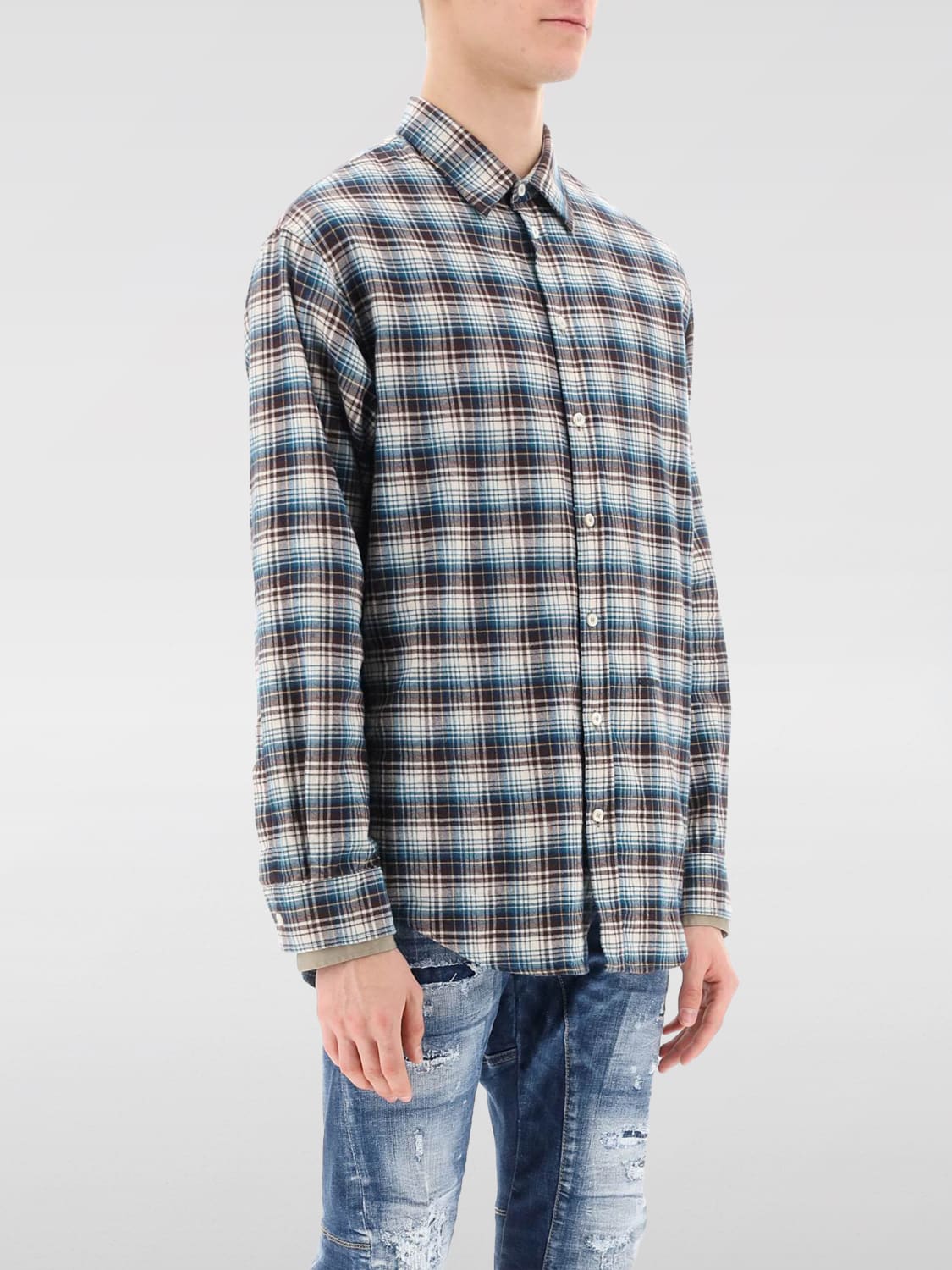 DSQUARED2 SHIRT: Shirt men Dsquared2, Multicolor - Img 1