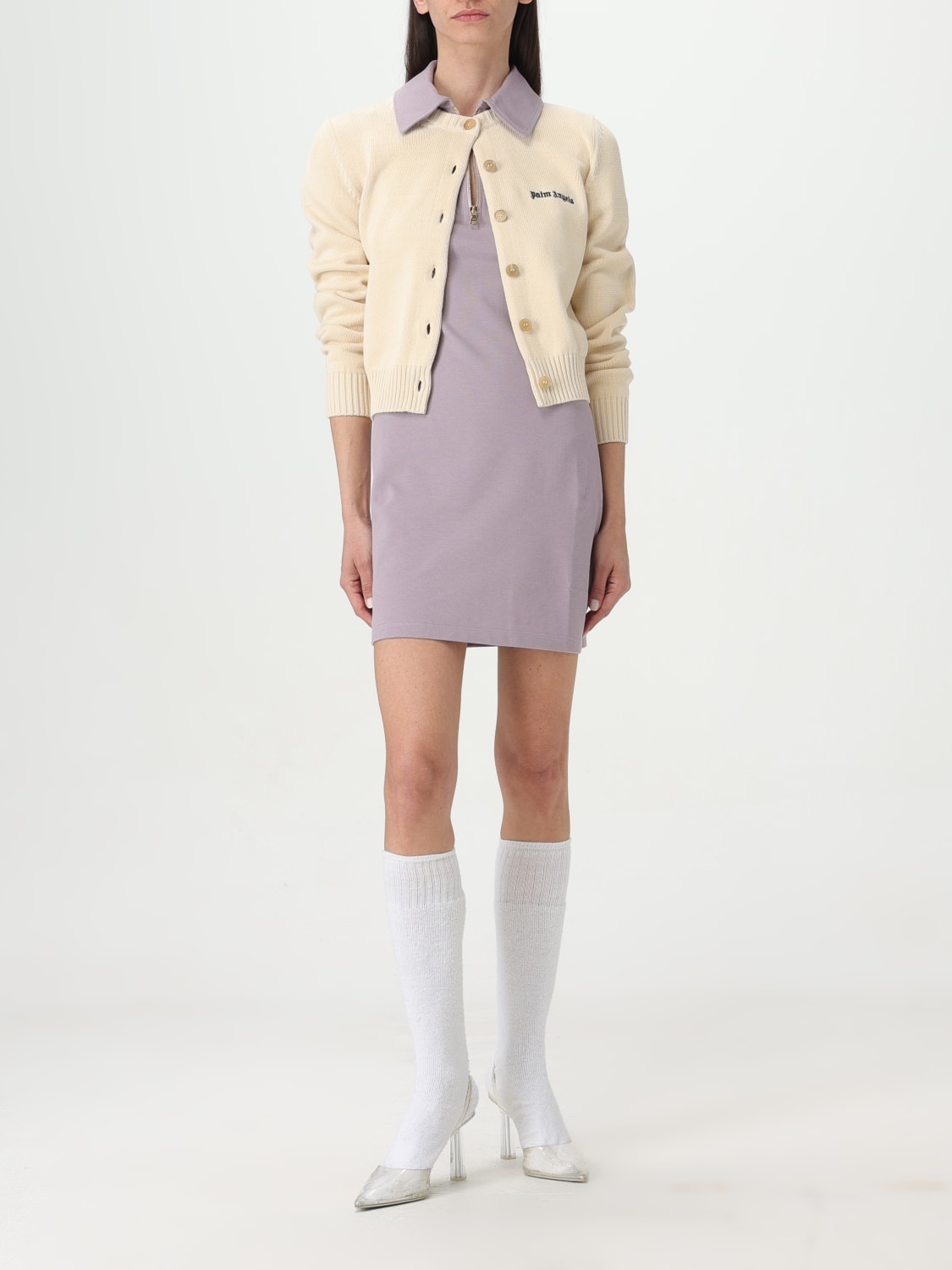ワンピース PALM ANGELS Woman Dress Violet PWDB227S24FAB001 3636 Palm Angels Outlet: Dress woman - Violet | Palm Angels dress