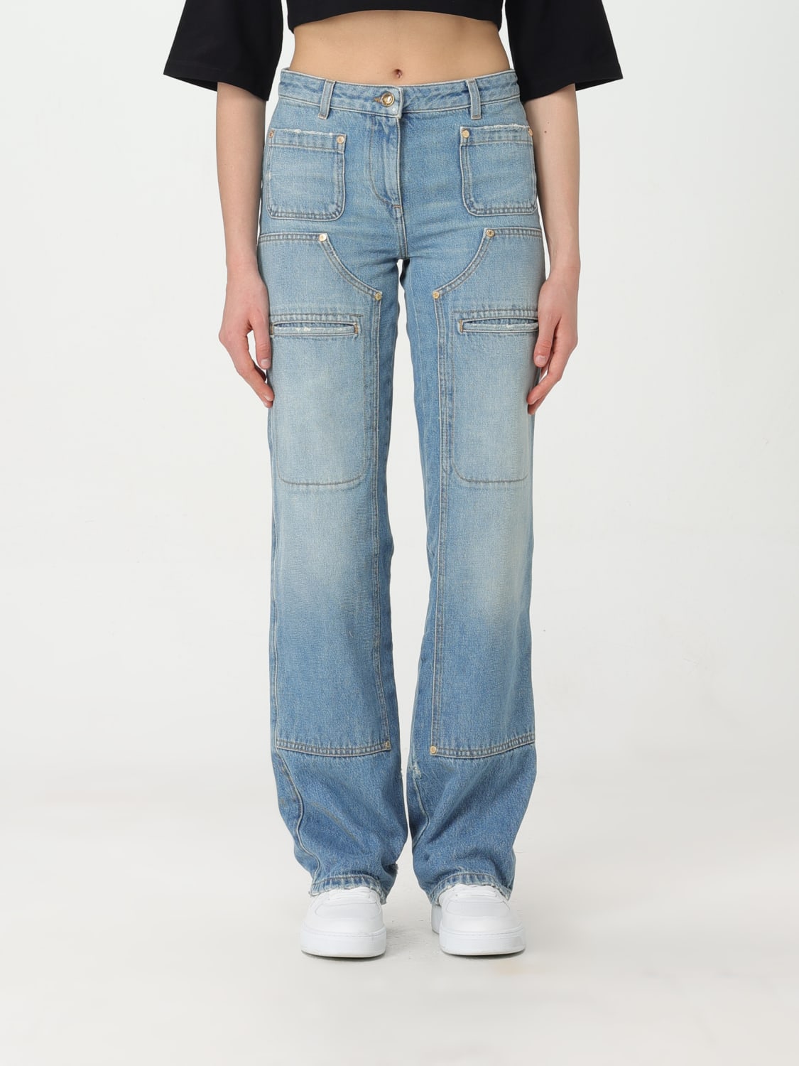 デニム・ジーパン PALM ANGELS Woman Jeans Denim PWYB027S24DEN002 4040 Palm Angels Outlet: Jeans woman - Denim | Palm Angels jeans
