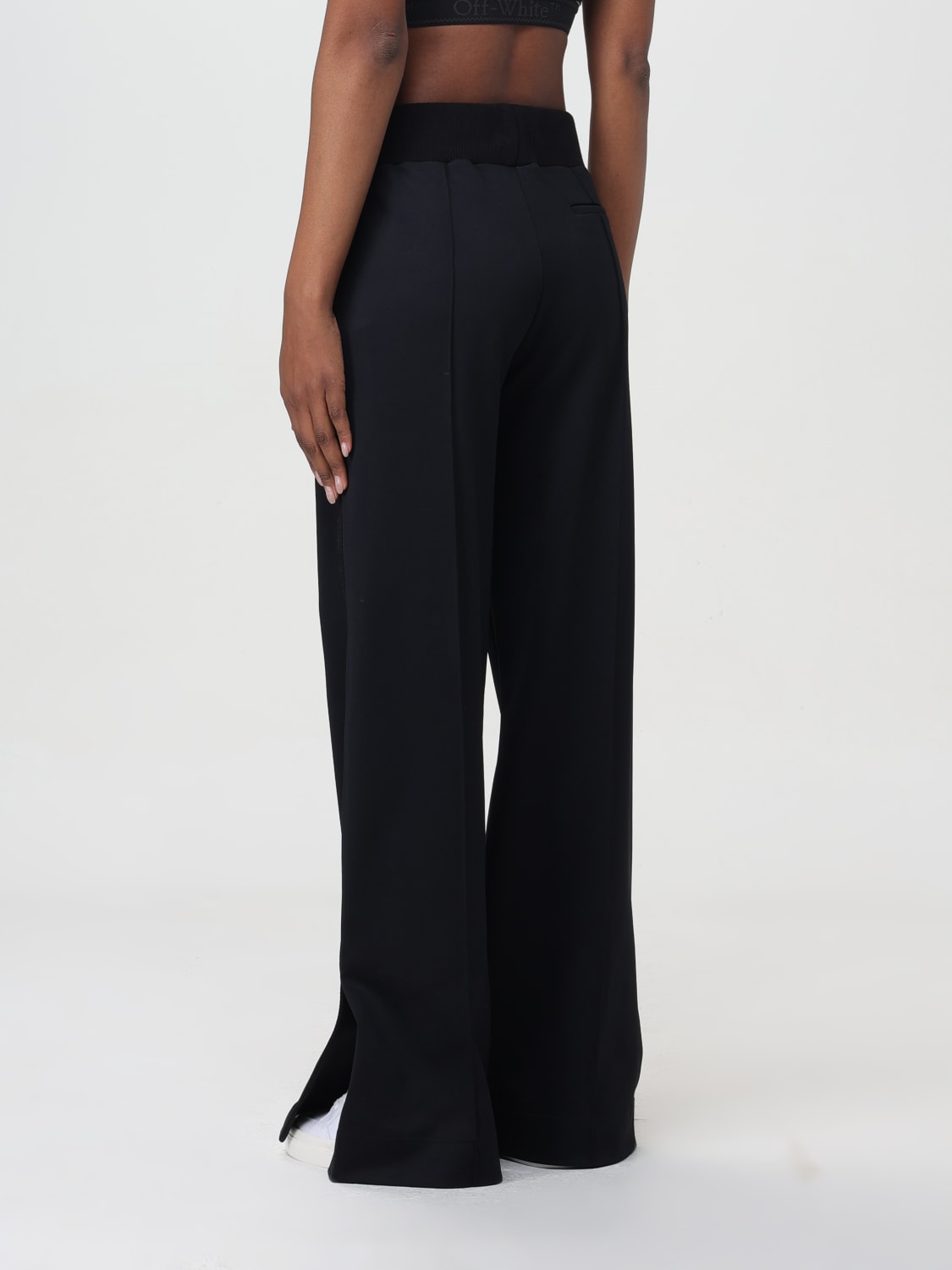 パンツ Off-White Woman Pants Black OWVI021S24JER001 1010 OFF-WHITE:パンツ レディース - ブラック | GIGLIO.COM