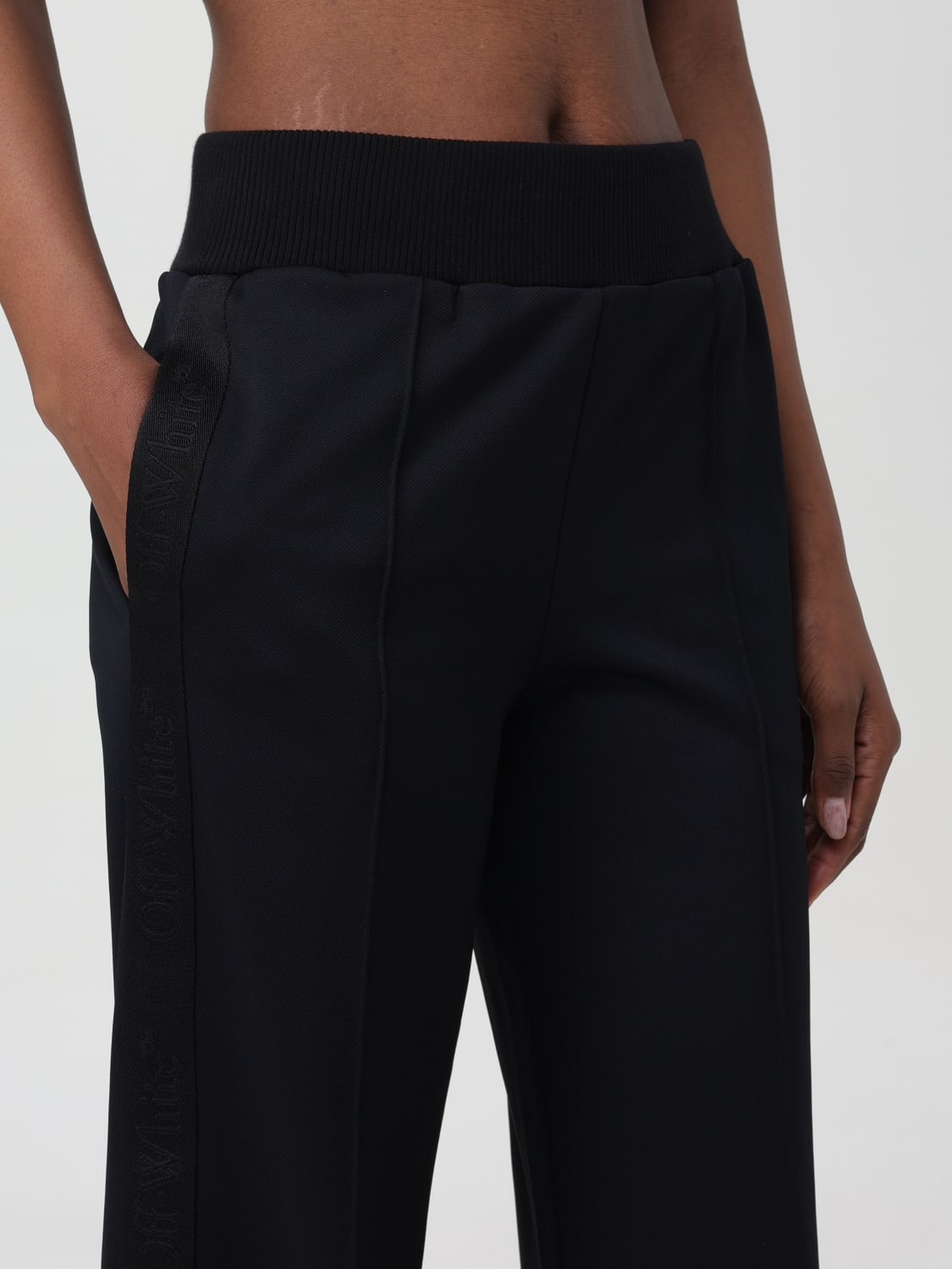 パンツ Off-White Woman Pants Black OWVI021S24JER001 1010 OFF-WHITE: Pants woman - Black | Off-White pants