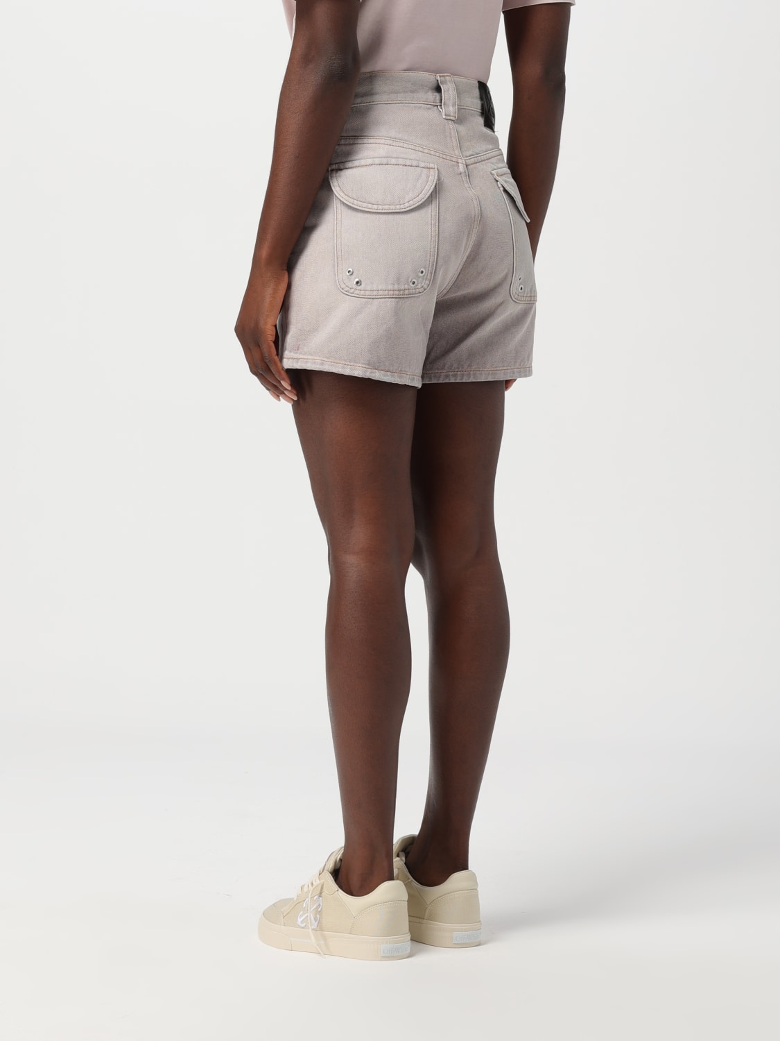 ショートパンツ Off-White Woman Short Lilac OWYC016S24DEN001 3600 Off-White Outlet: Short woman - Lilac | Off-White short