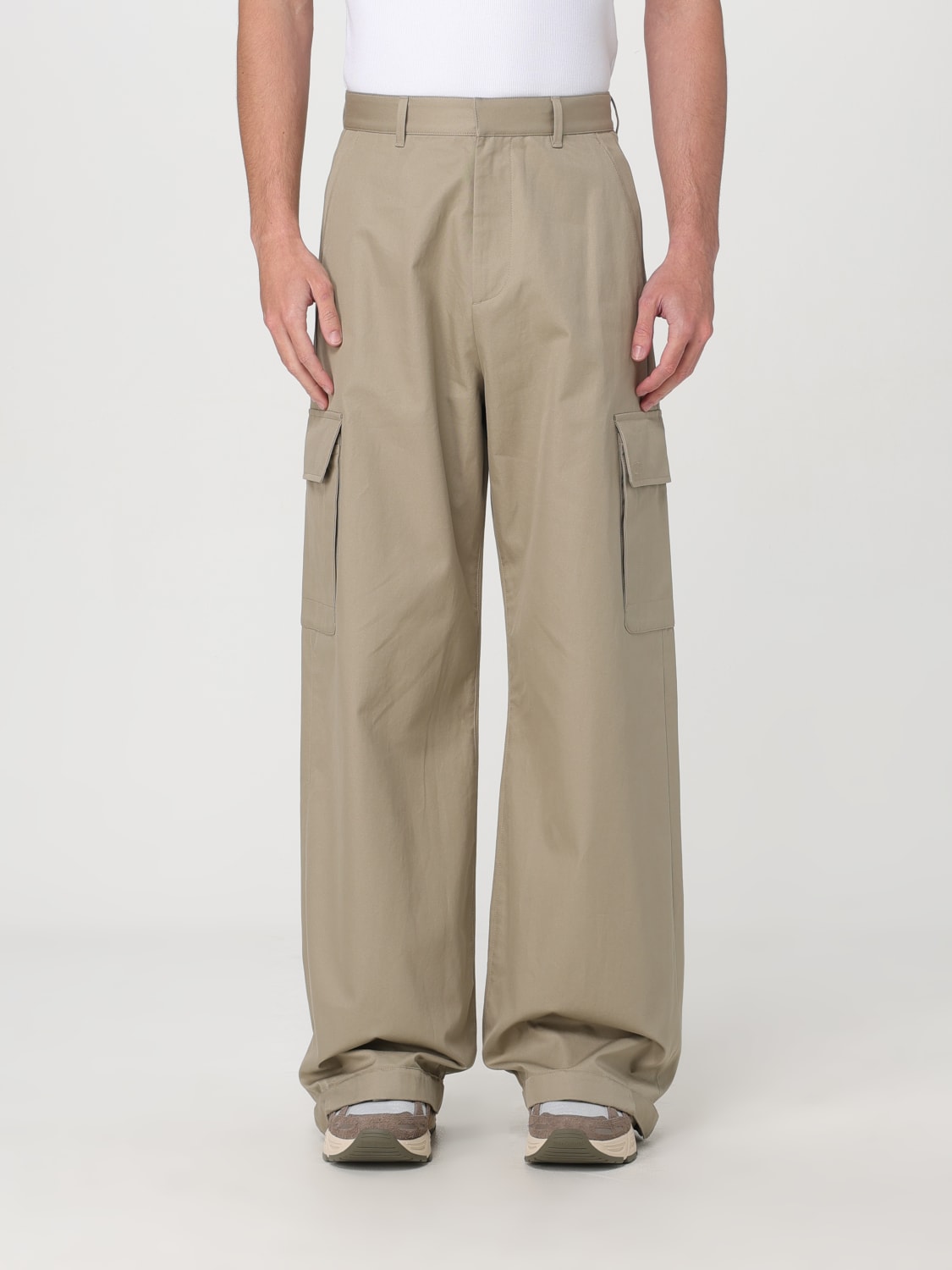 OFF-WHITE PANTS: Pants men Off-white, Beige - Img 1