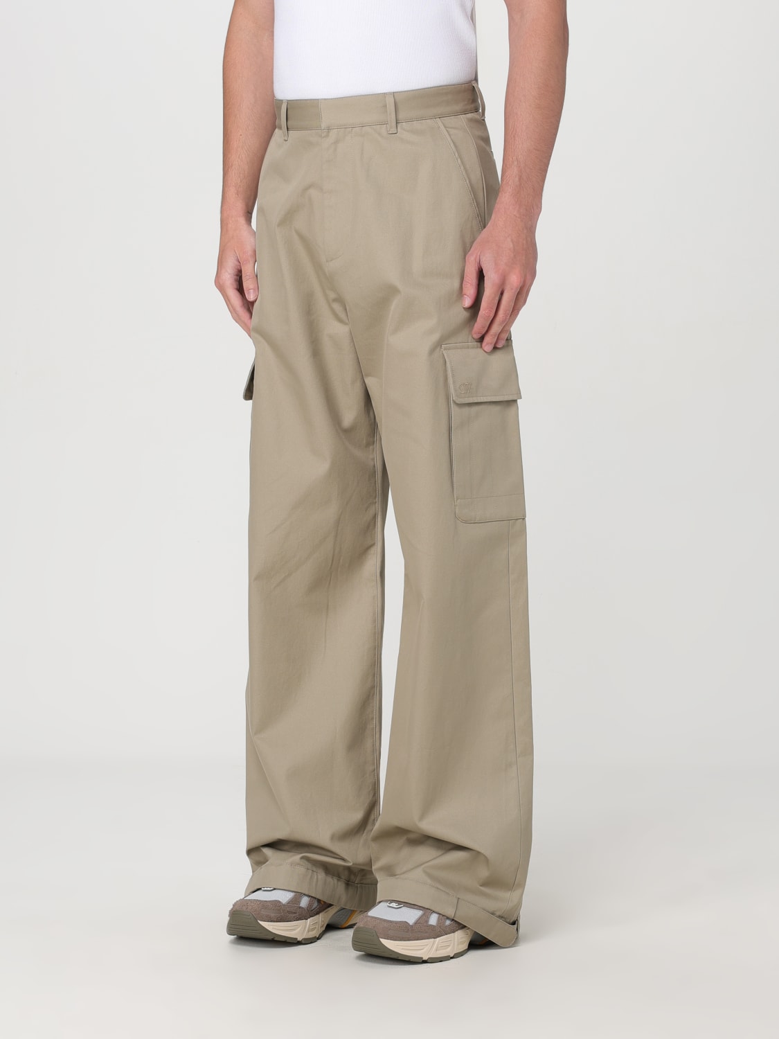 OFF-WHITE PANTS: Pants men Off-white, Beige - Img 3