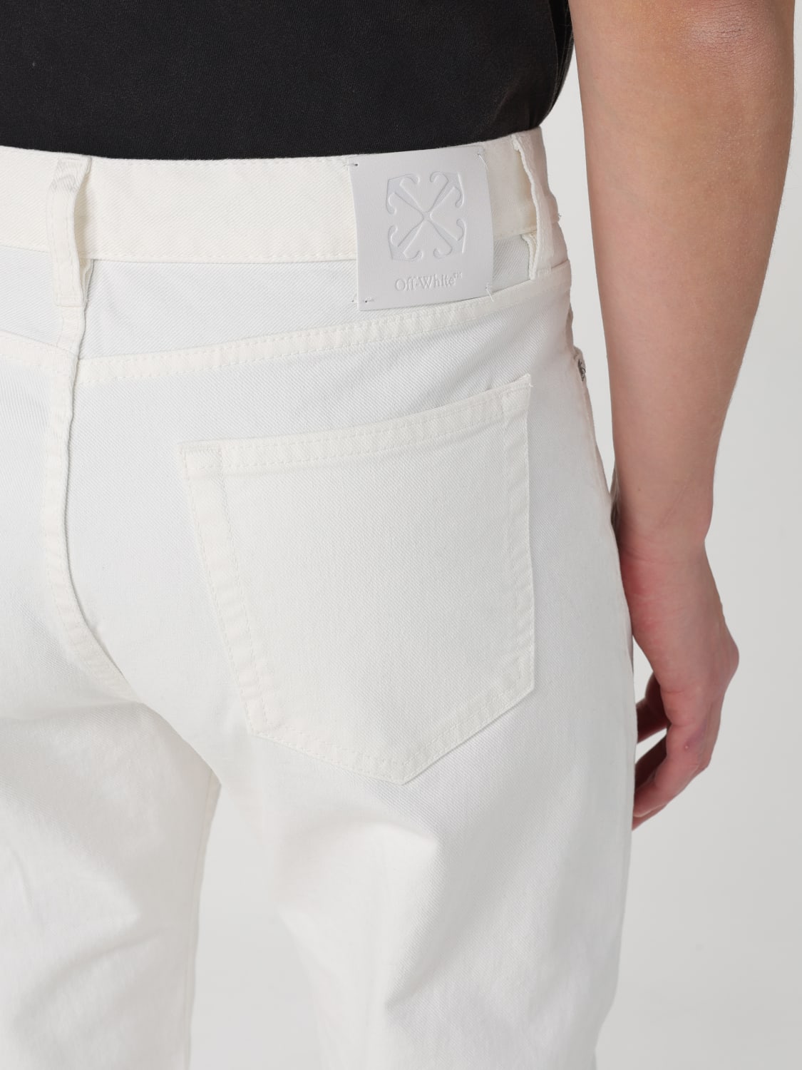 OFF-WHITE JEANS: Pants men Off-white, White - Img 5