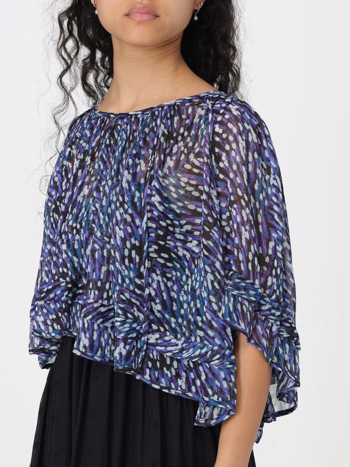 ISABEL MARANT ETOILE TOP: Shirt woman Isabel Marant Etoile, Blue - Img 3