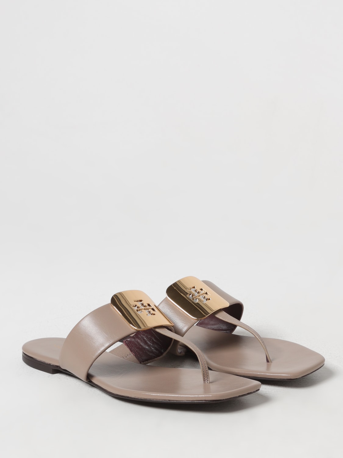 Beige tory burch sandals shop
