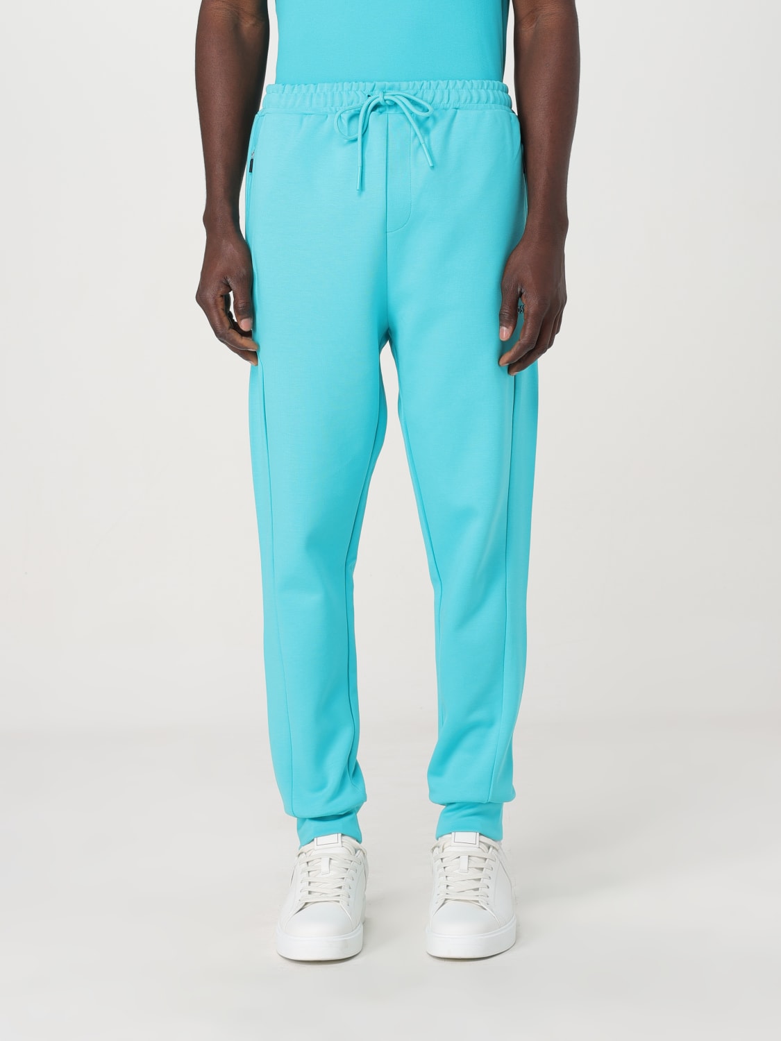 Pantalon shops bleu turquoise homme