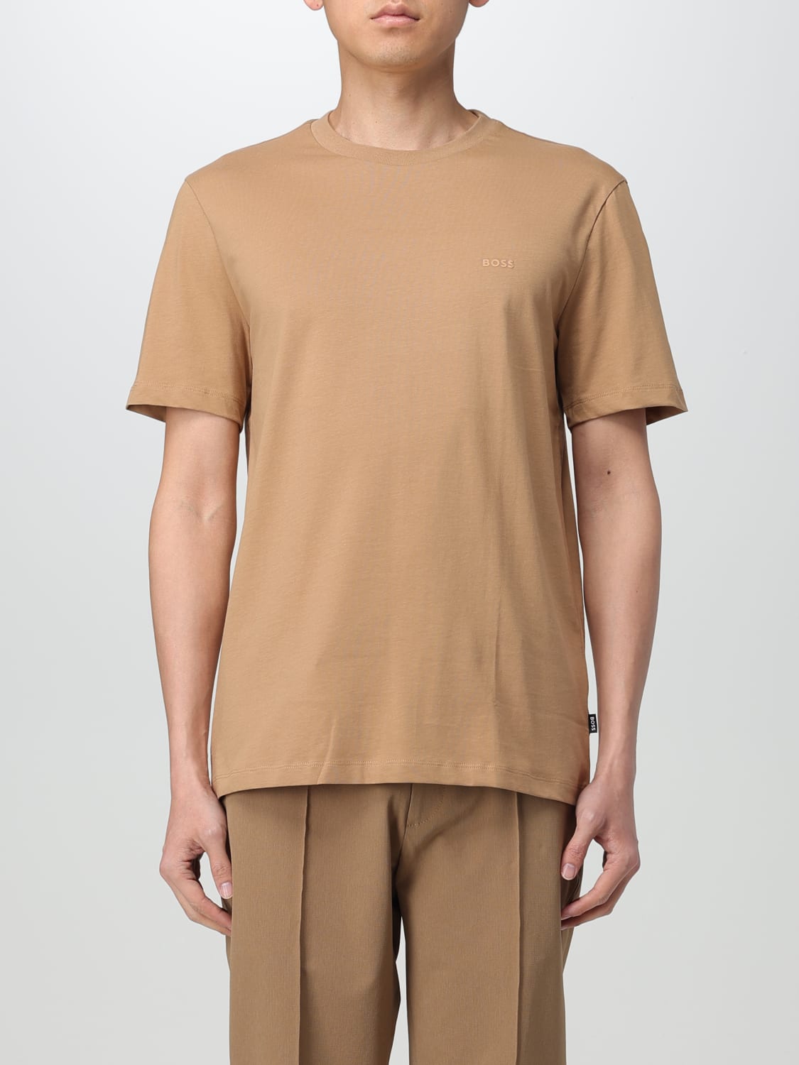 BOSS T-SHIRT: T-shirt men Boss, Beige - Img 1