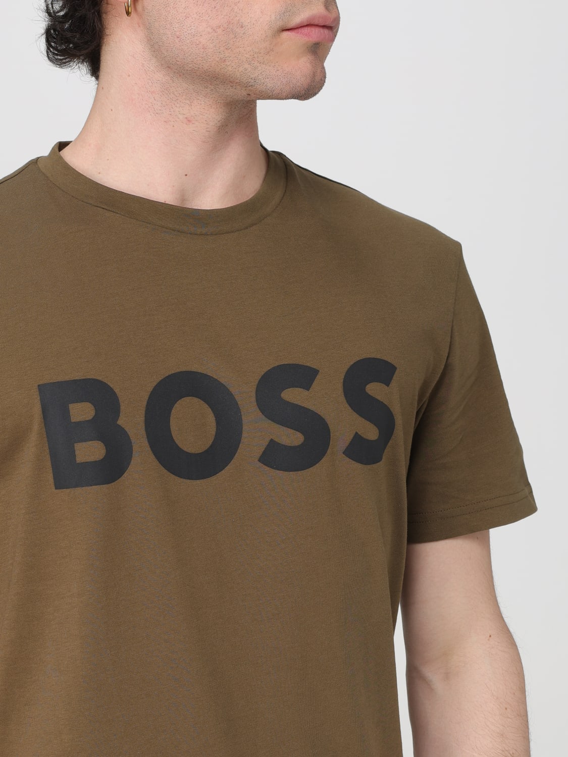 BOSS T-SHIRT: T-shirt men Boss, Green - Img 3