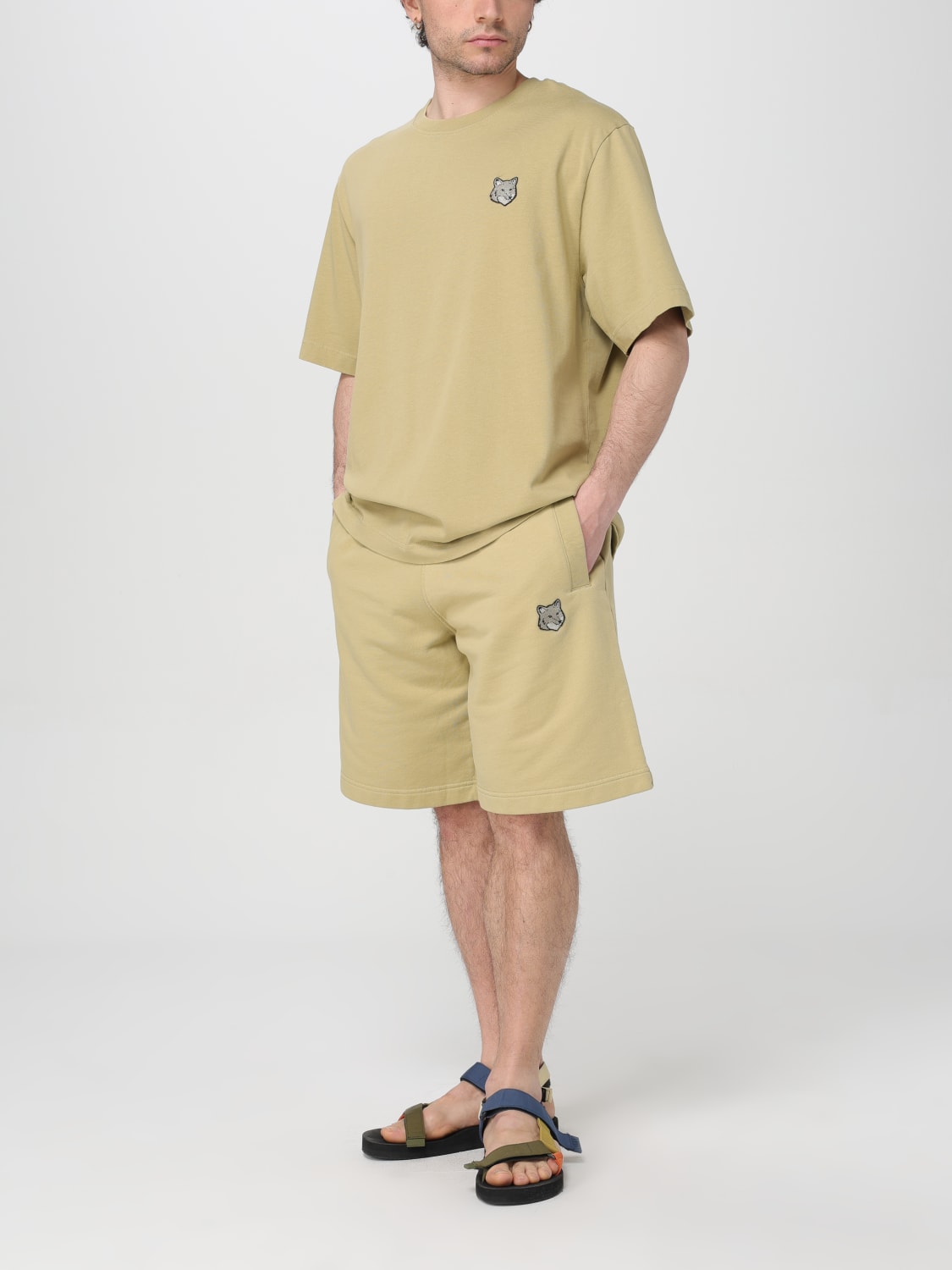 Maison Kitsuné Outlet: T-shirt men - Beige | Maison Kitsuné