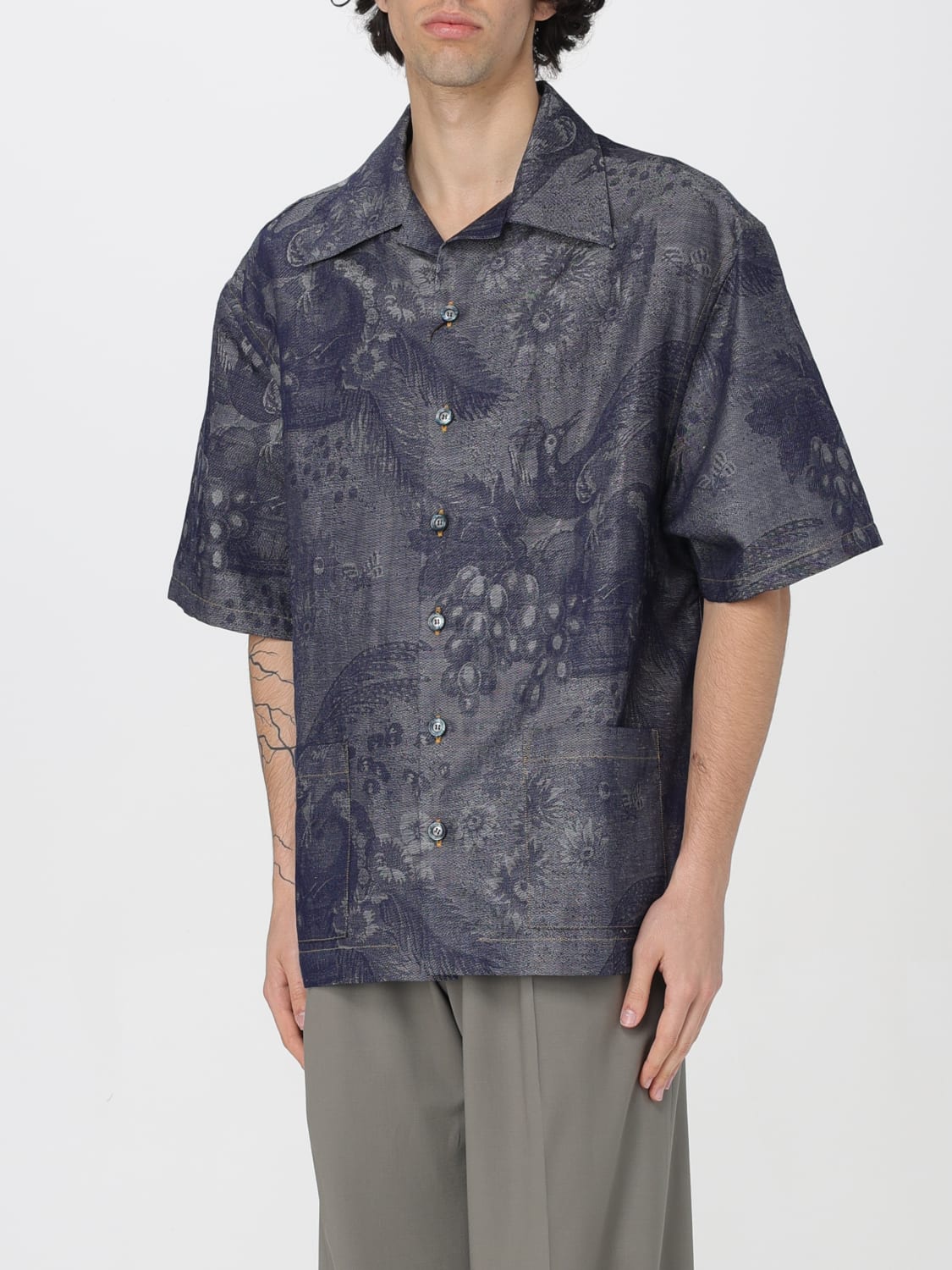 ETRO SHIRT: Shirt men Etro, Blue - Img 4