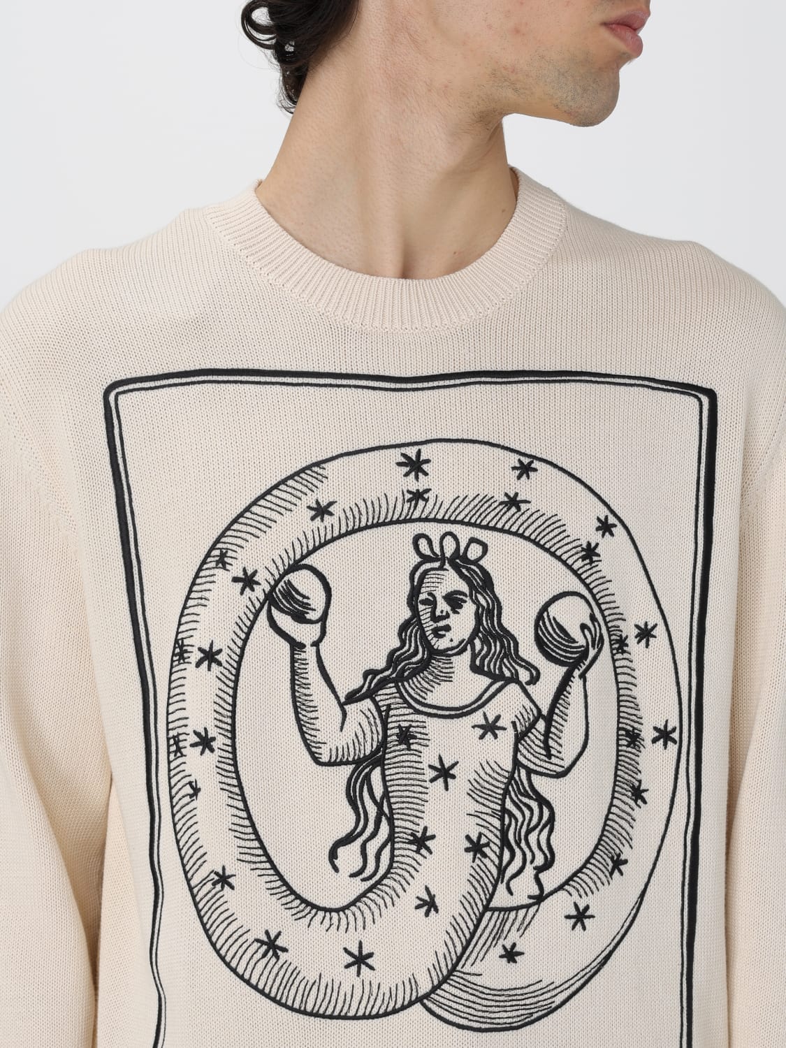 ETRO SWEATER: Etro men's sweater, Beige - Img 5