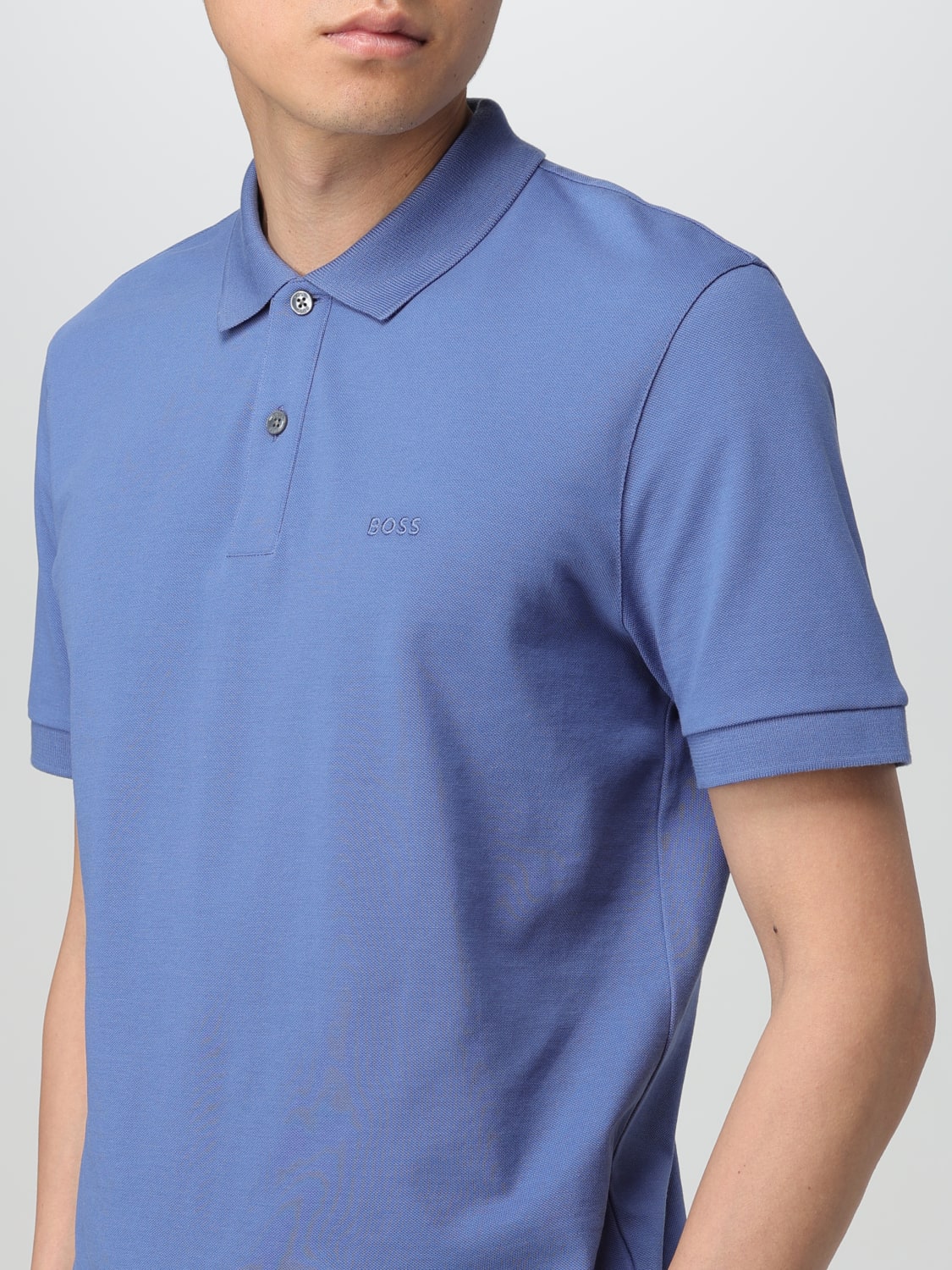 BOSS POLO SHIRT: Polo shirt men Boss, Blue - Img 3