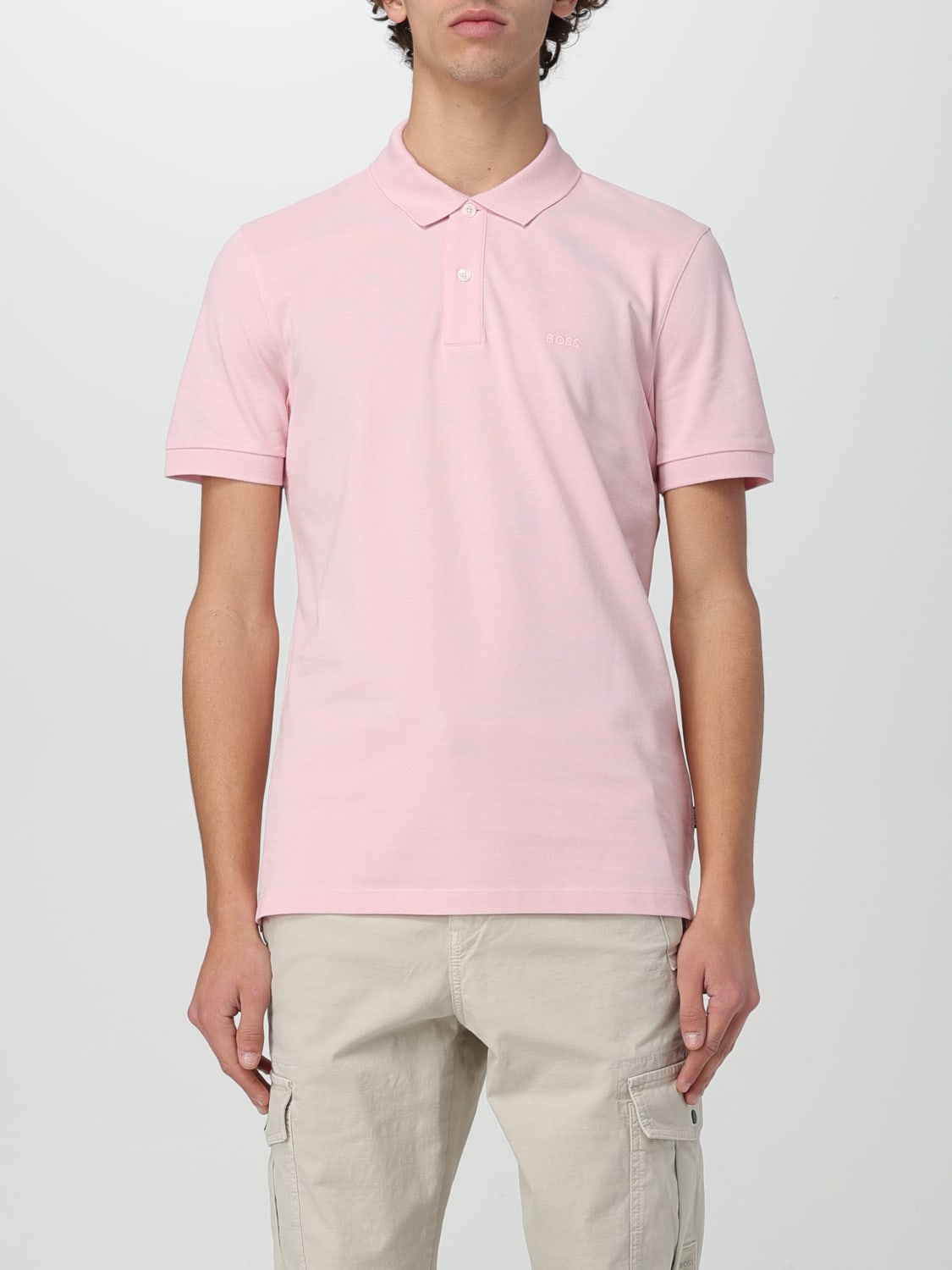 BOSS POLO SHIRT: Polo shirt men Boss, Pink - Img 1