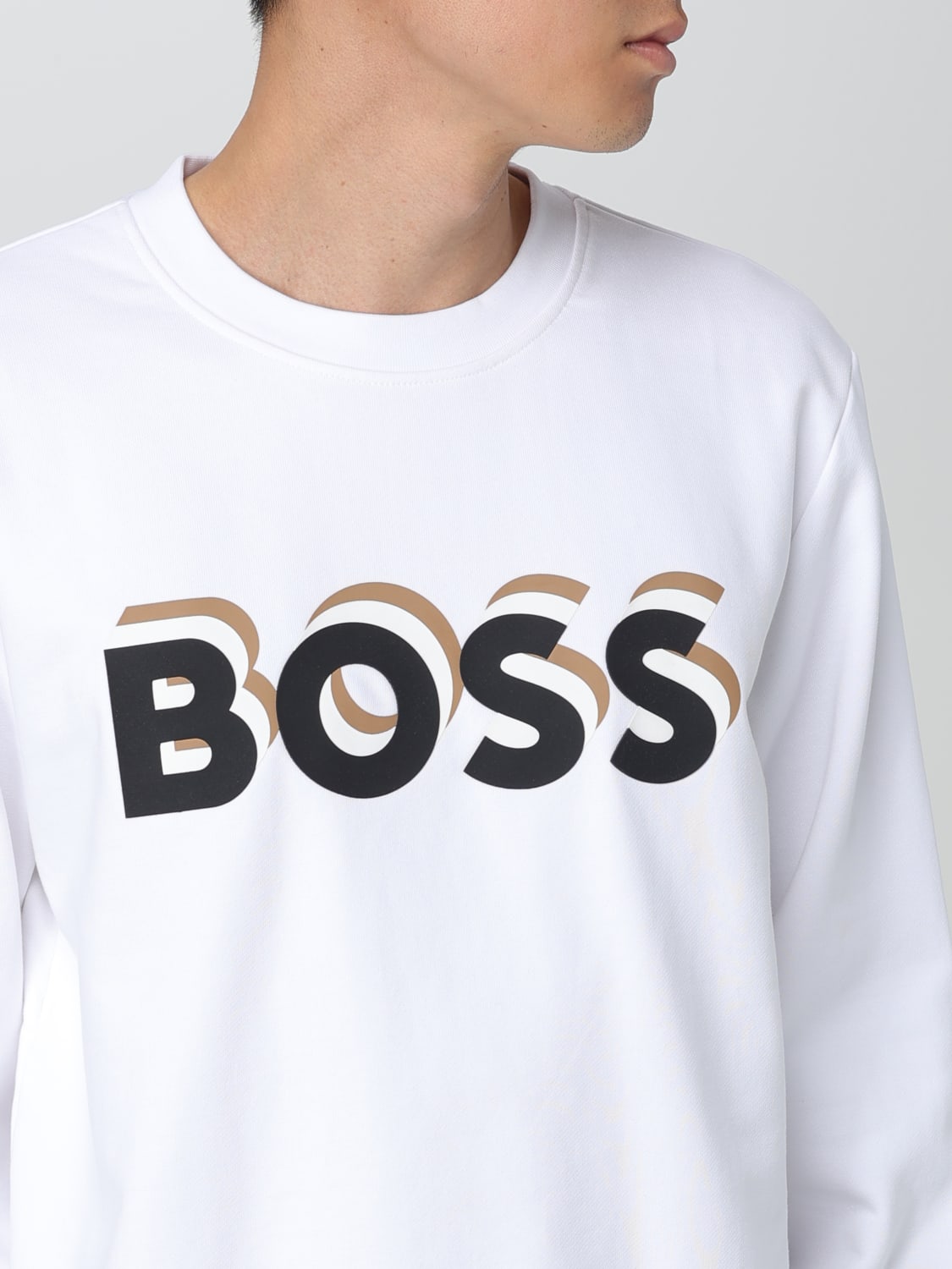 BOSS スウェットシャツ: スウェットシャツ メンズ Boss, ホワイト - Img 3