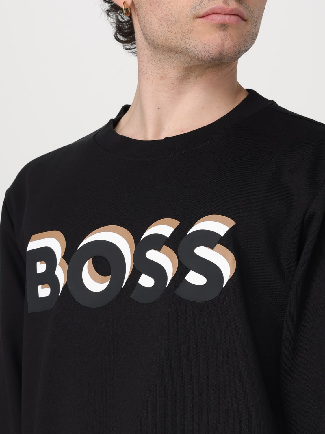 BOSS SWEATSHIRT: Sweatshirt men Boss, Black - Img 3