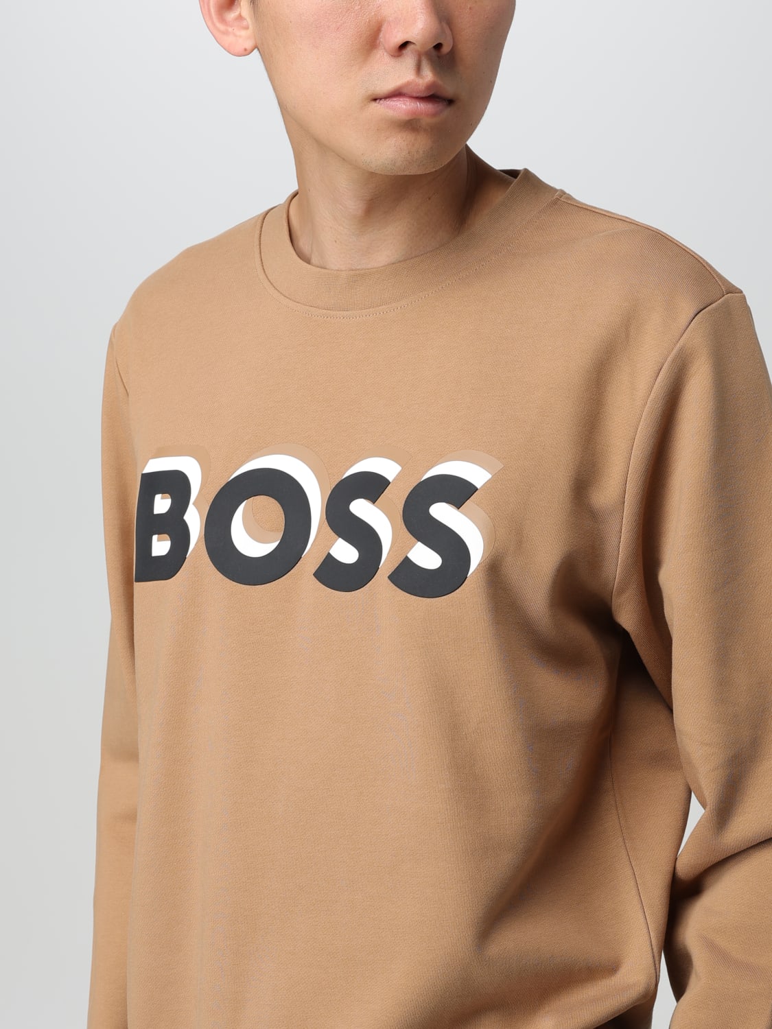 BOSS SWEATSHIRT: Sweatshirt homme Boss, Beige - Img 3