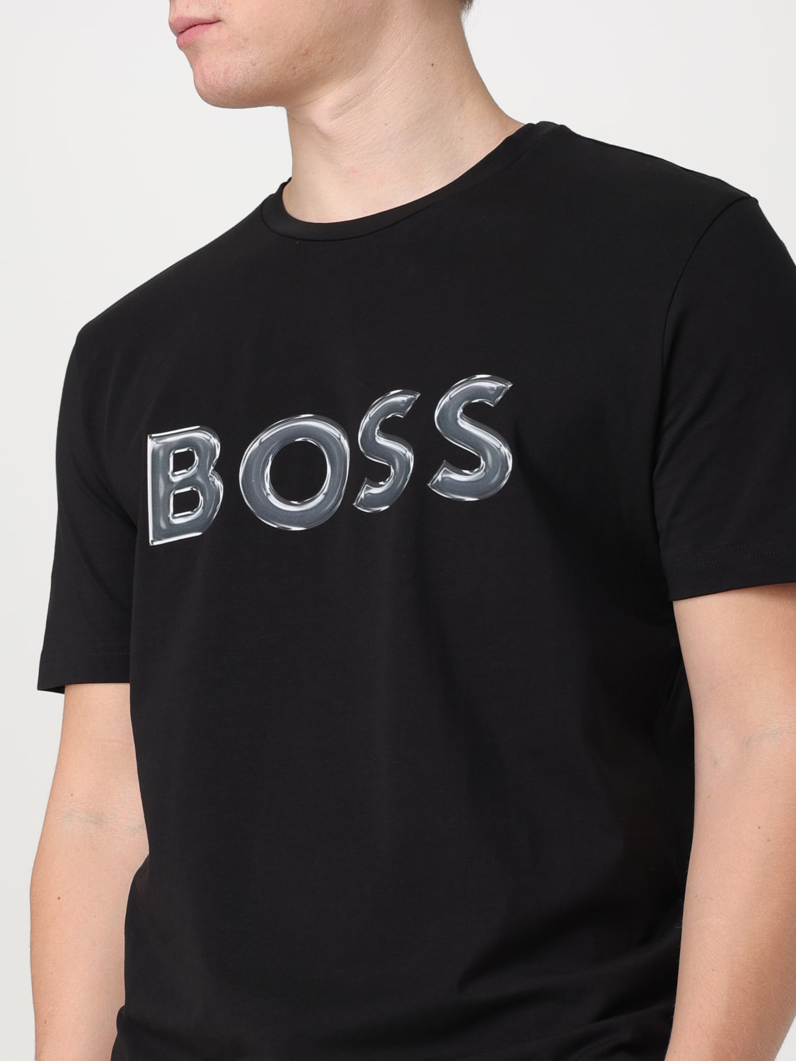 Boss Outlet: T-shirt men - Black | Boss t-shirt 50506362 online at ...