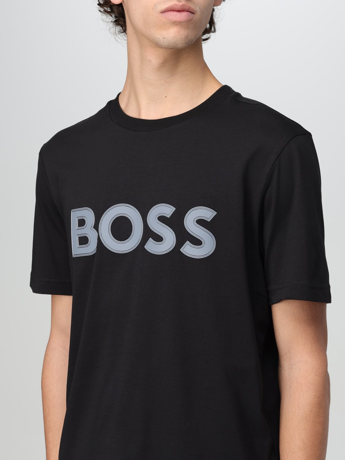 BOSS T-SHIRT: T-shirt men Boss, Black - Img 3