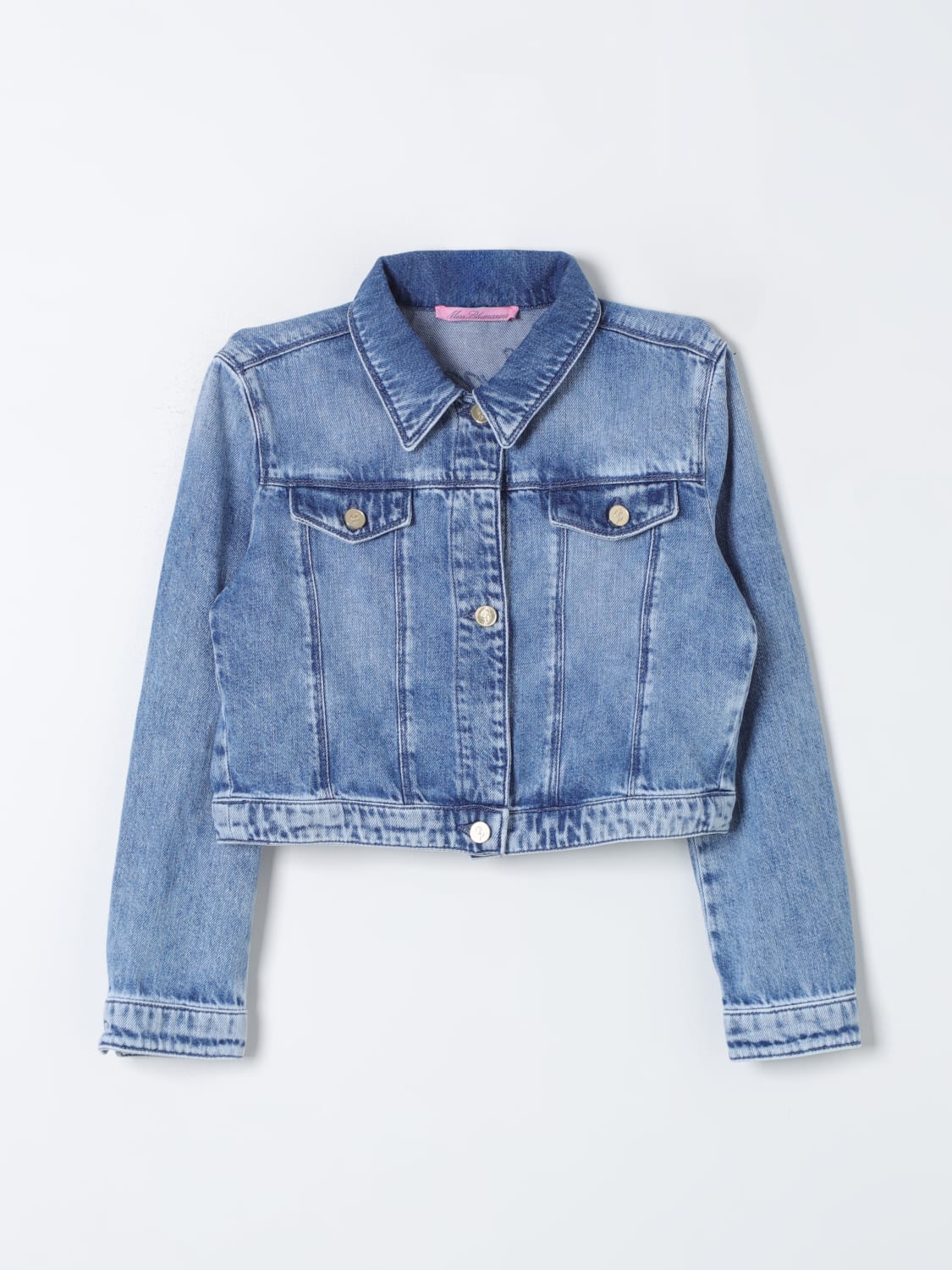 MISS BLUMARINE JACKET: Jacket kids Miss Blumarine, Blue - Img 1