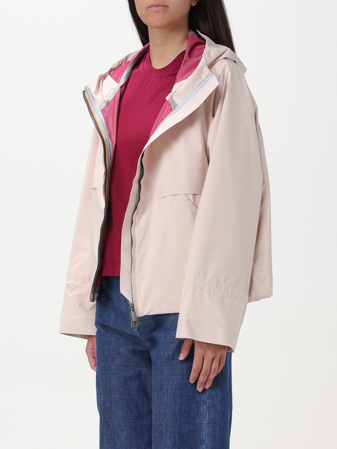 K-WAY VESTE: Manteau femme K-way, Rose - Img 3