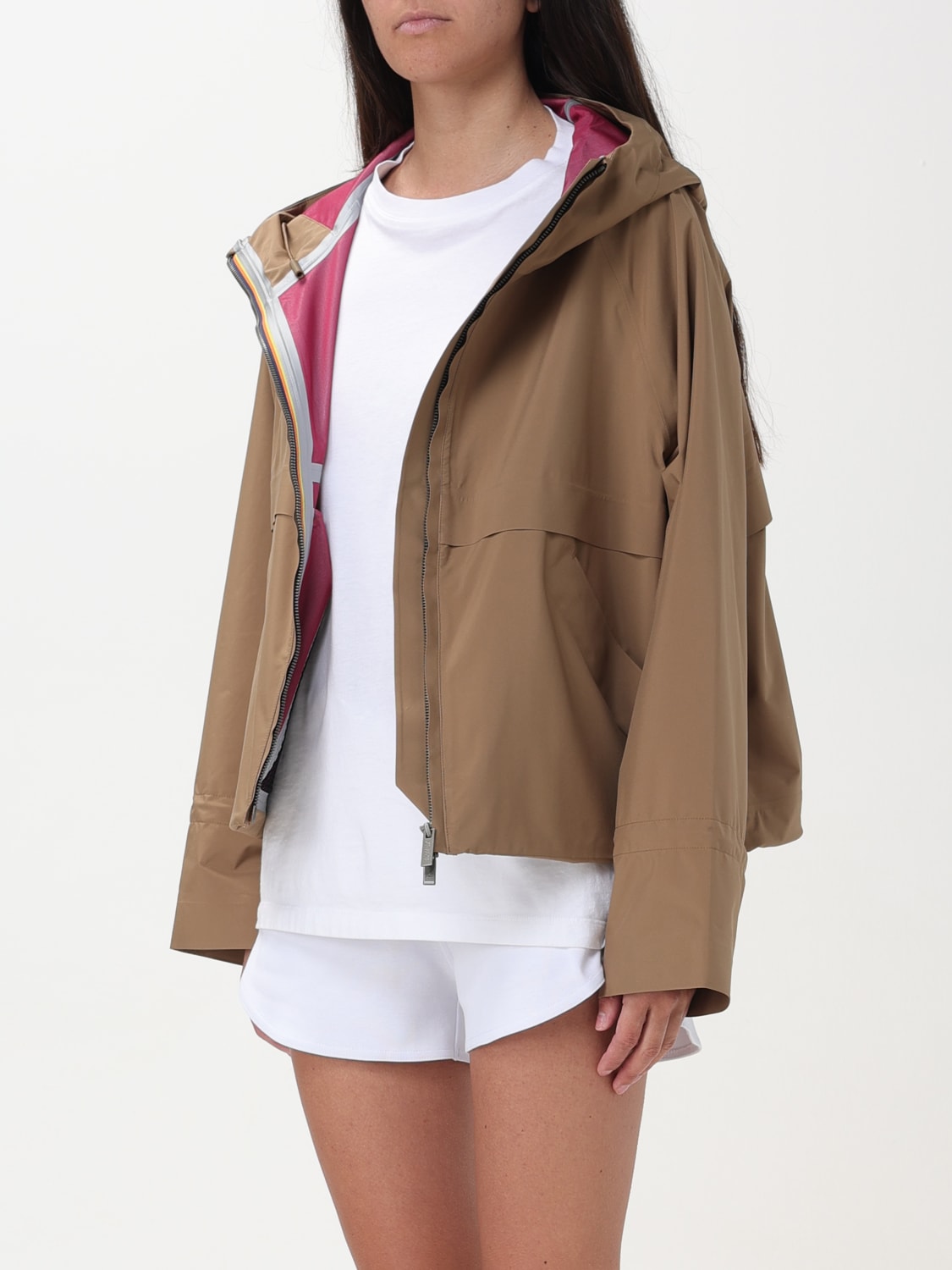 K-WAY VESTE: Manteau femme K-way, Marron - Img 3