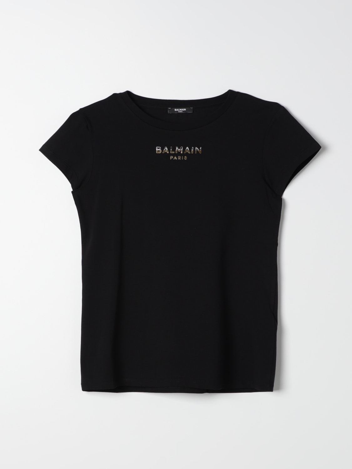 BALMAIN 티셔츠: 티셔츠 남아 Balmain Kids, 블랙 - Img 1