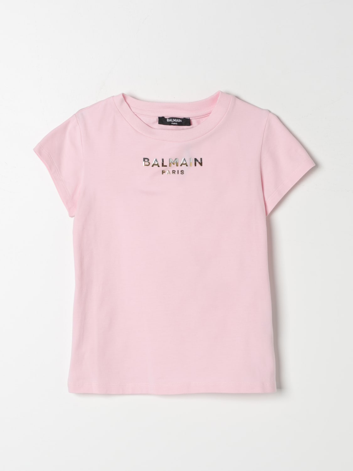 Balmain Outlet: T-shirt kids Kids - Pink | Balmain t-shirt BU8A01Z1884  online at GIGLIO.COM