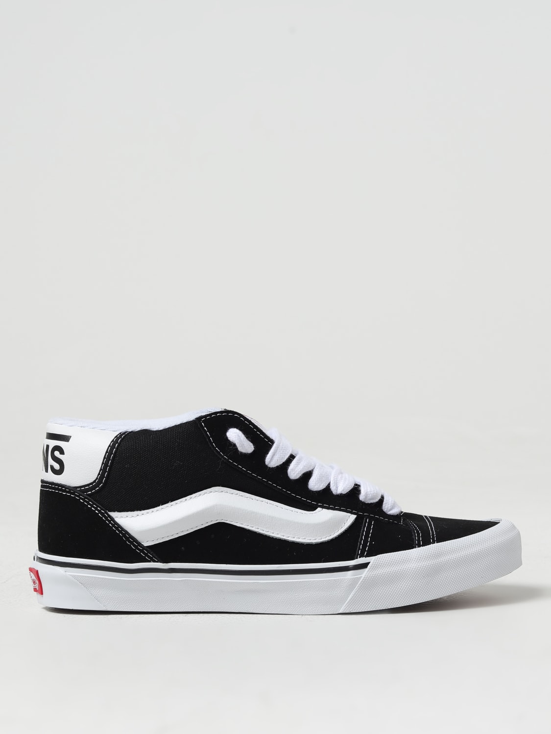 VANS SNEAKERS: Sneakers Knu Mid Vans in canvas e pelle , Nero - Img 1