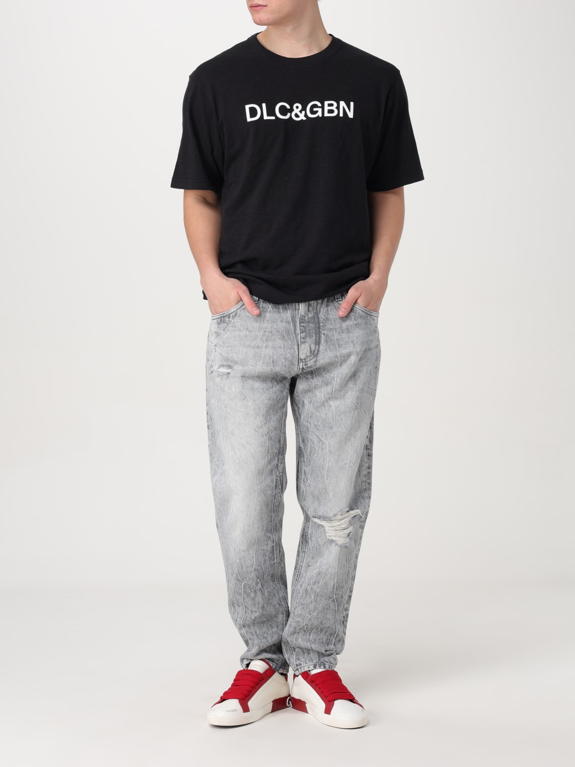 DOLCE & GABBANA Tシャツ: Tシャツ メンズ Dolce & Gabbana, ブラック - Img 2