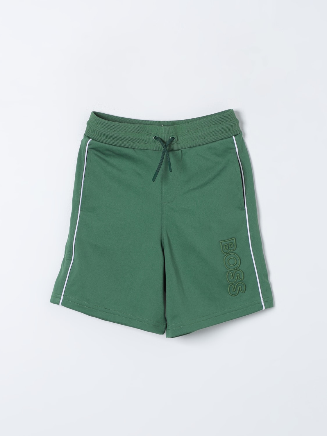 BOSS SHORTS: Hose kinder Boss Kidswear, Grün - Img 1