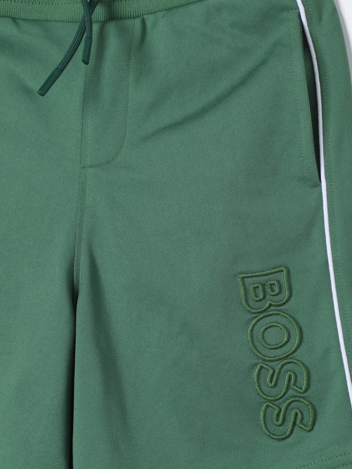 BOSS SHORTS: Hose kinder Boss Kidswear, Grün - Img 3