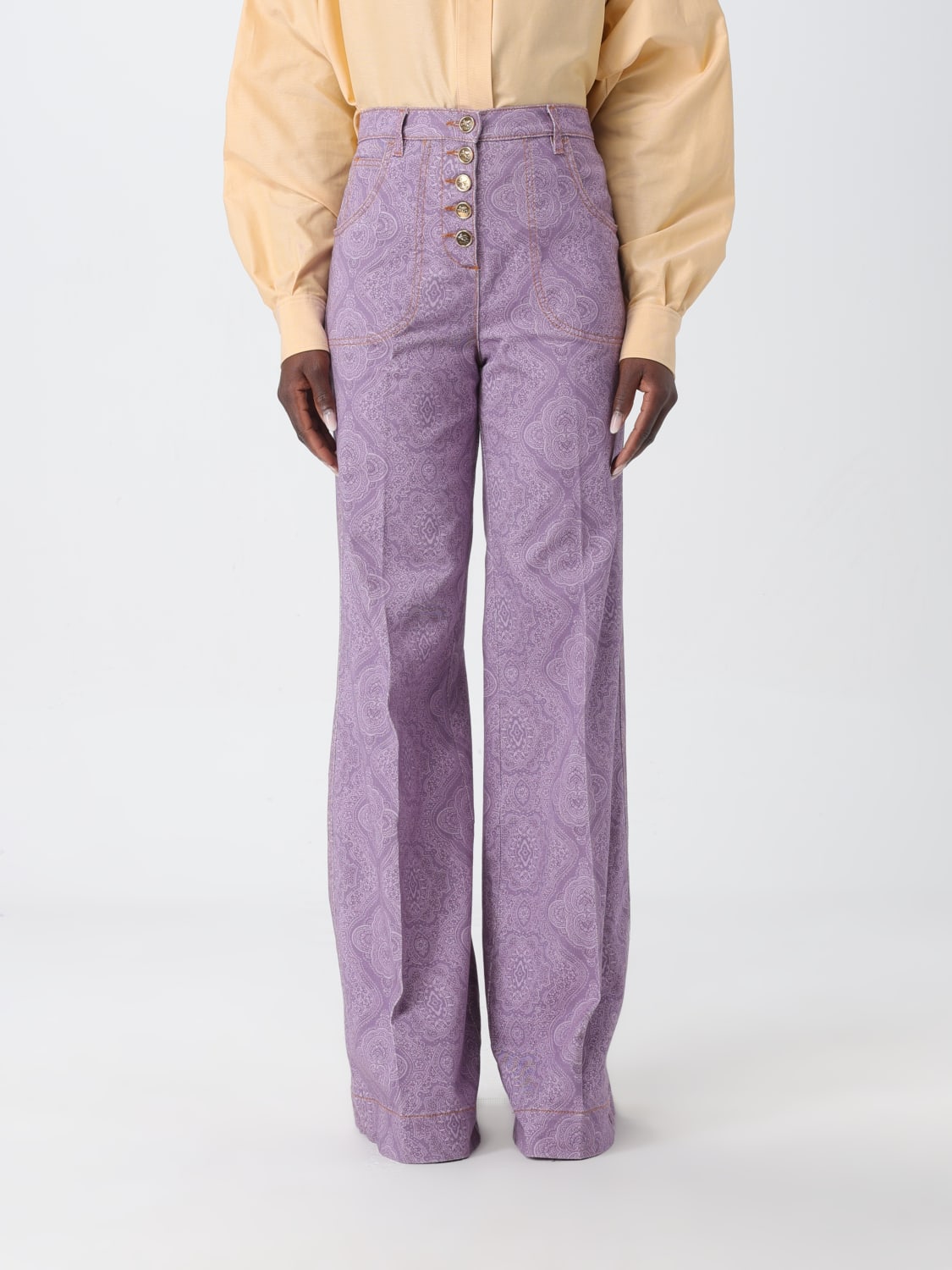 ETRO PANTS: Pants woman Etro, Lilac - Img 1