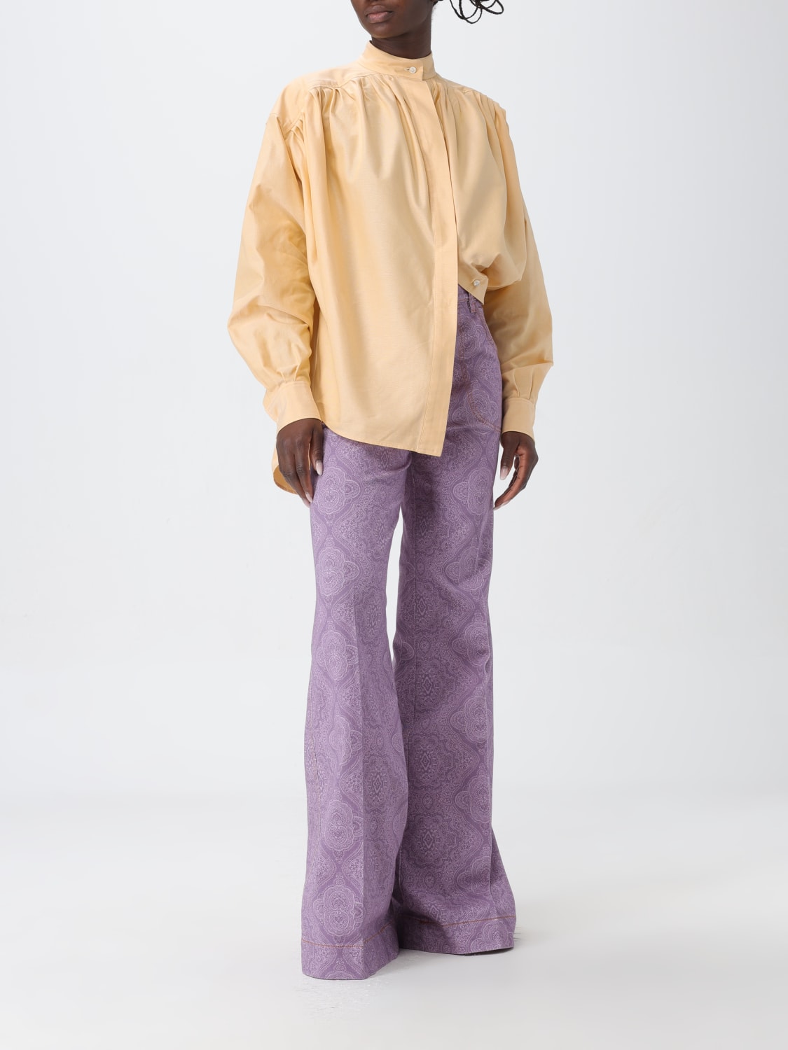 ETRO PANTS: Pants woman Etro, Lilac - Img 2