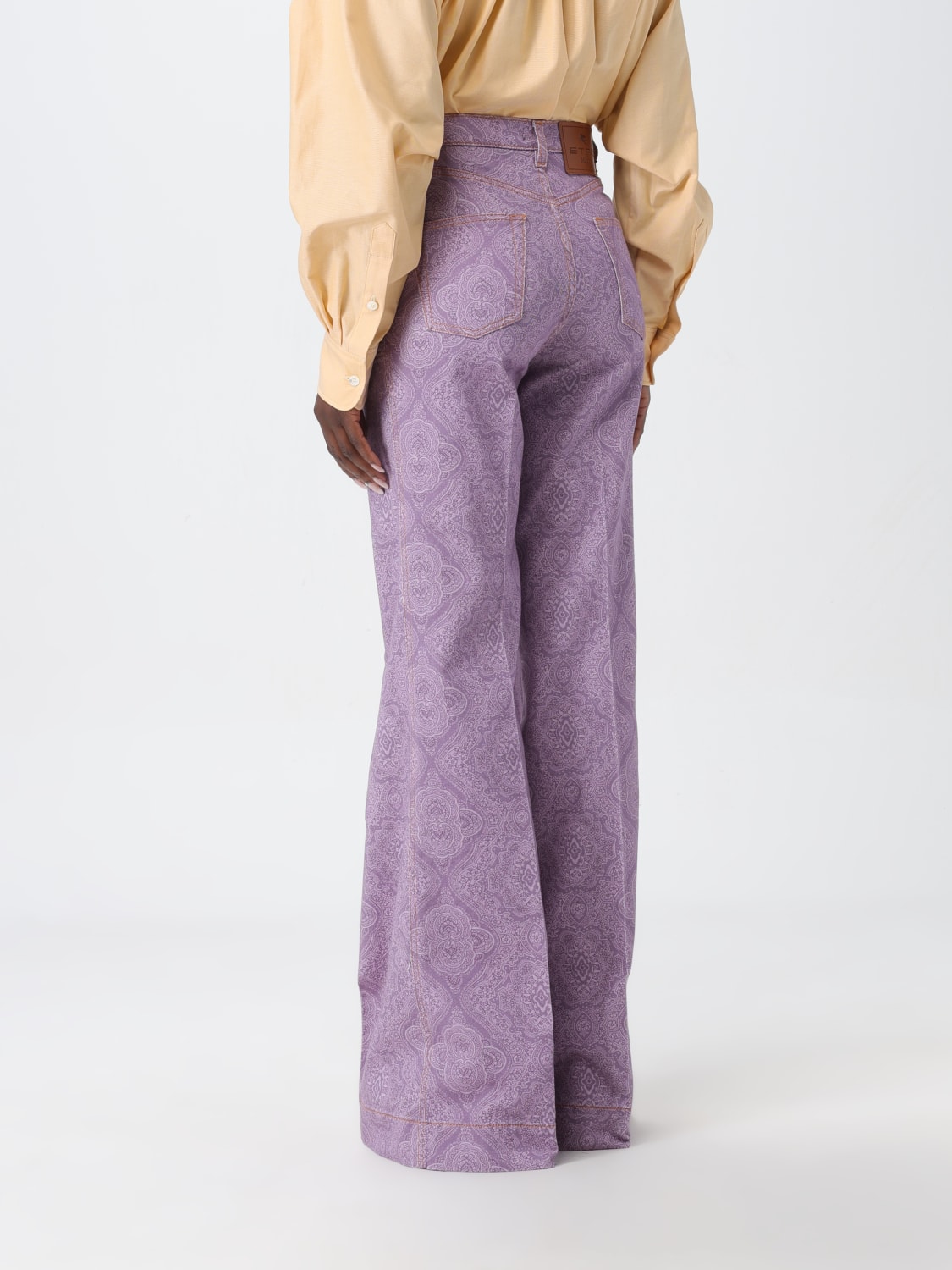 ETRO PANTS: Pants woman Etro, Lilac - Img 3