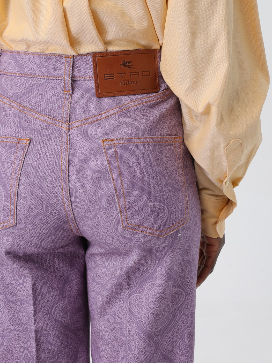 ETRO PANTS: Pants woman Etro, Lilac - Img 5